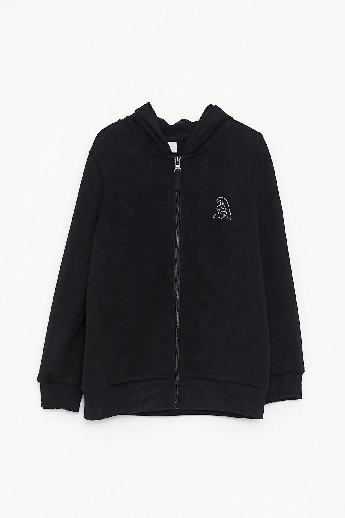 Şardonlu Kapüşonlu Çocuk Okul Sweatshirt A Nakışlı - 602202