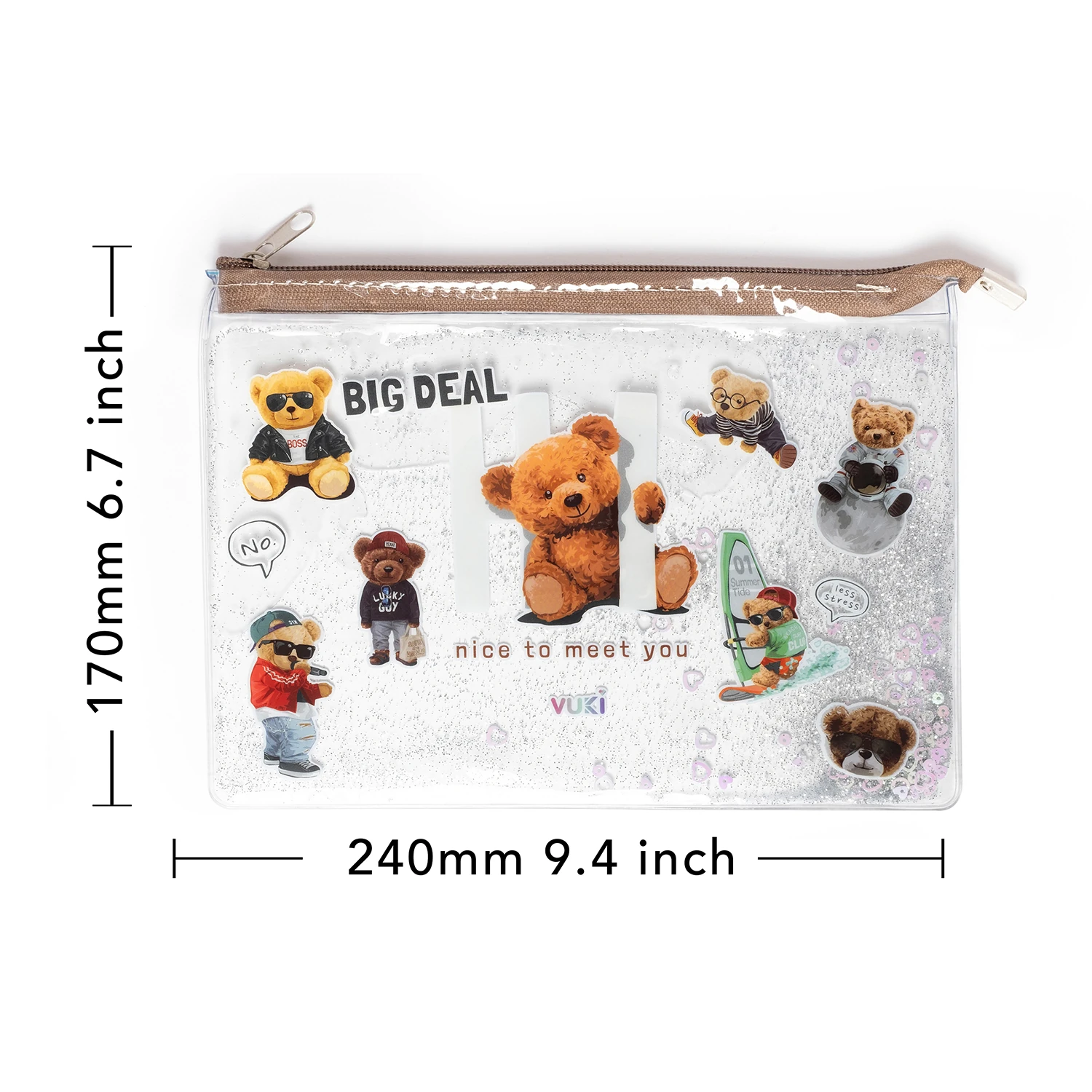 VUKİ - SULU FERM. ŞEFFAF DOSYA (A5) (AYI)-1/S