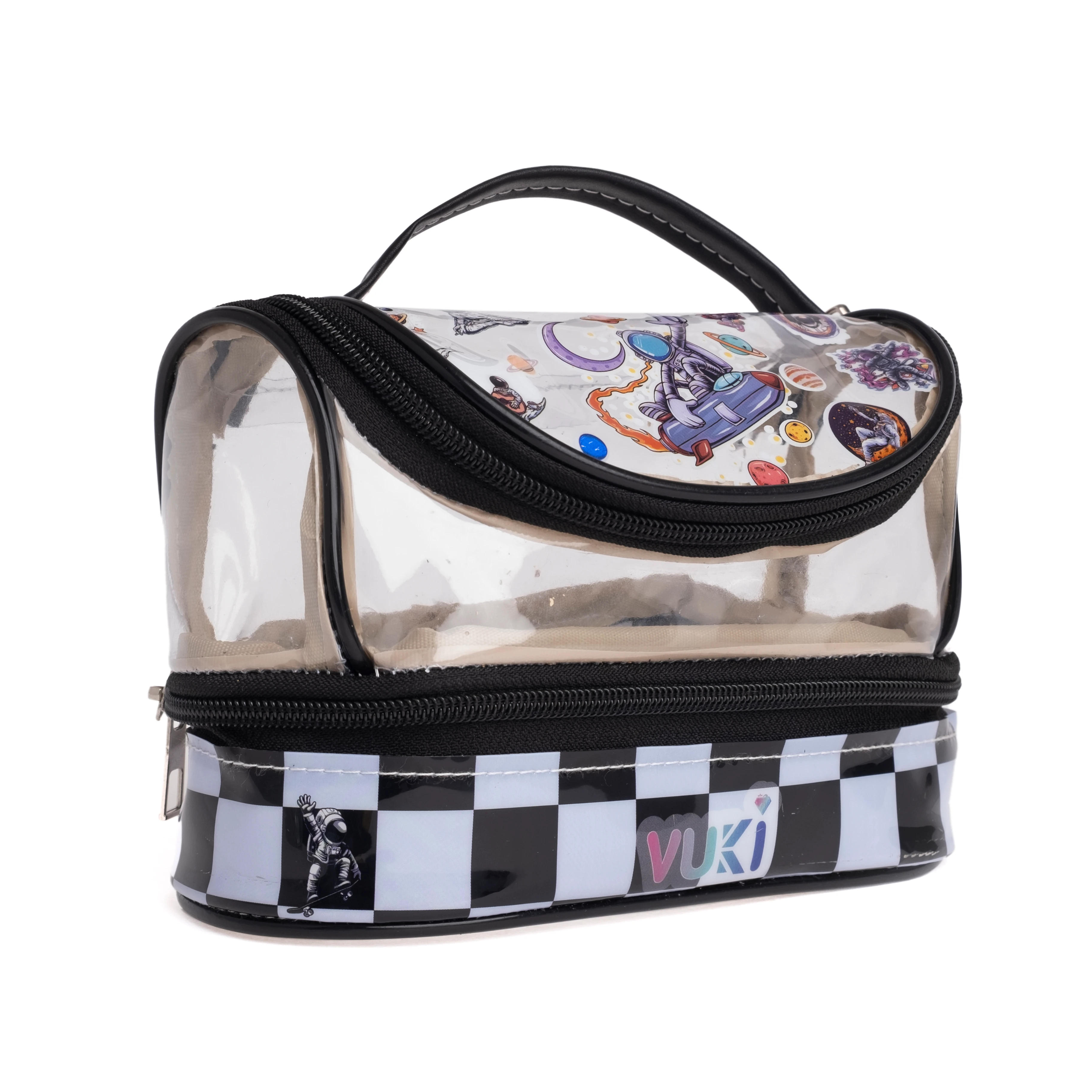 VUKİ - DESENLİ MEGA BOY KALEM ÇANTASI (ASTRONOT)-1