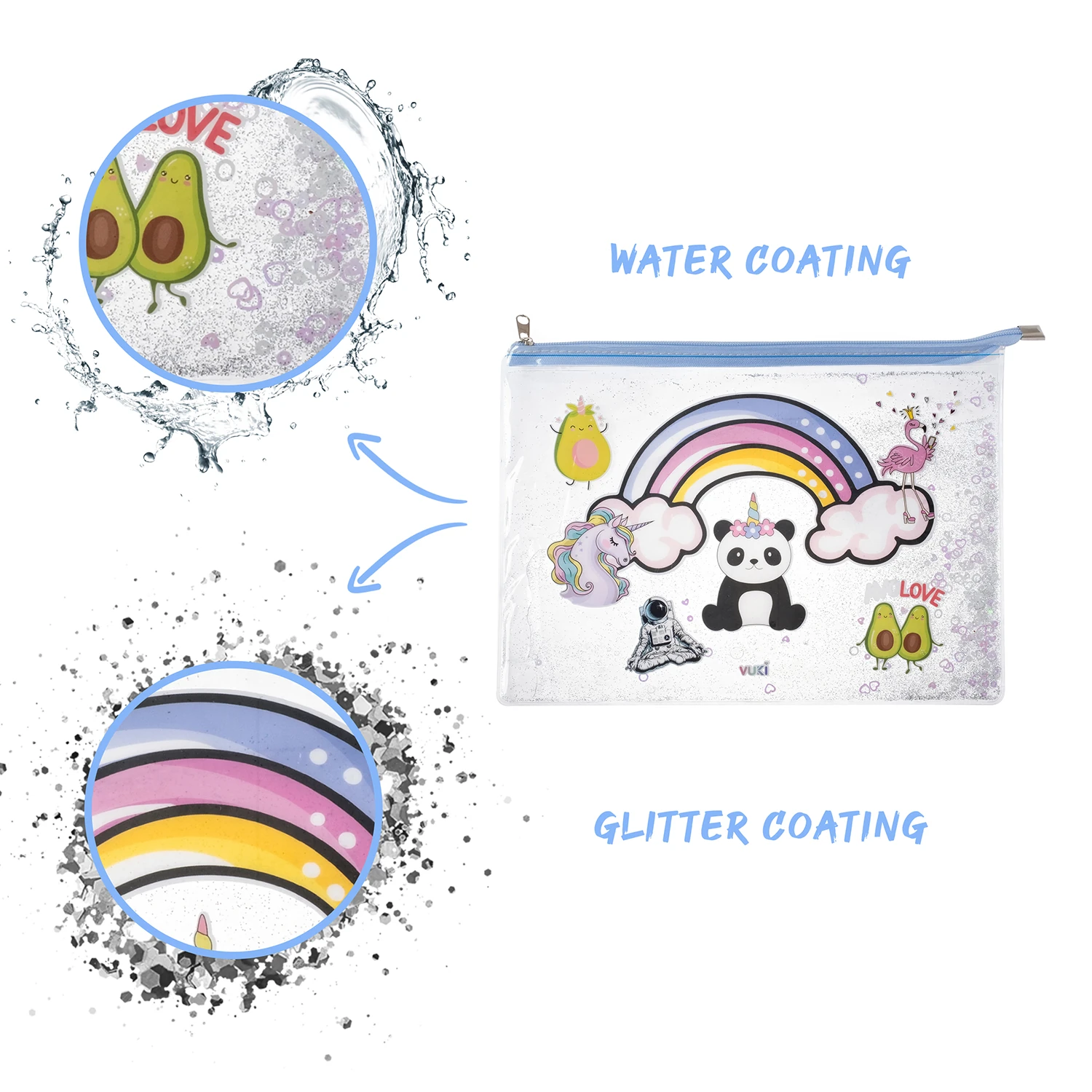 VUKİ - SULU FERM. ŞEFFAF DOSYA (A4) (MIX)-1/S