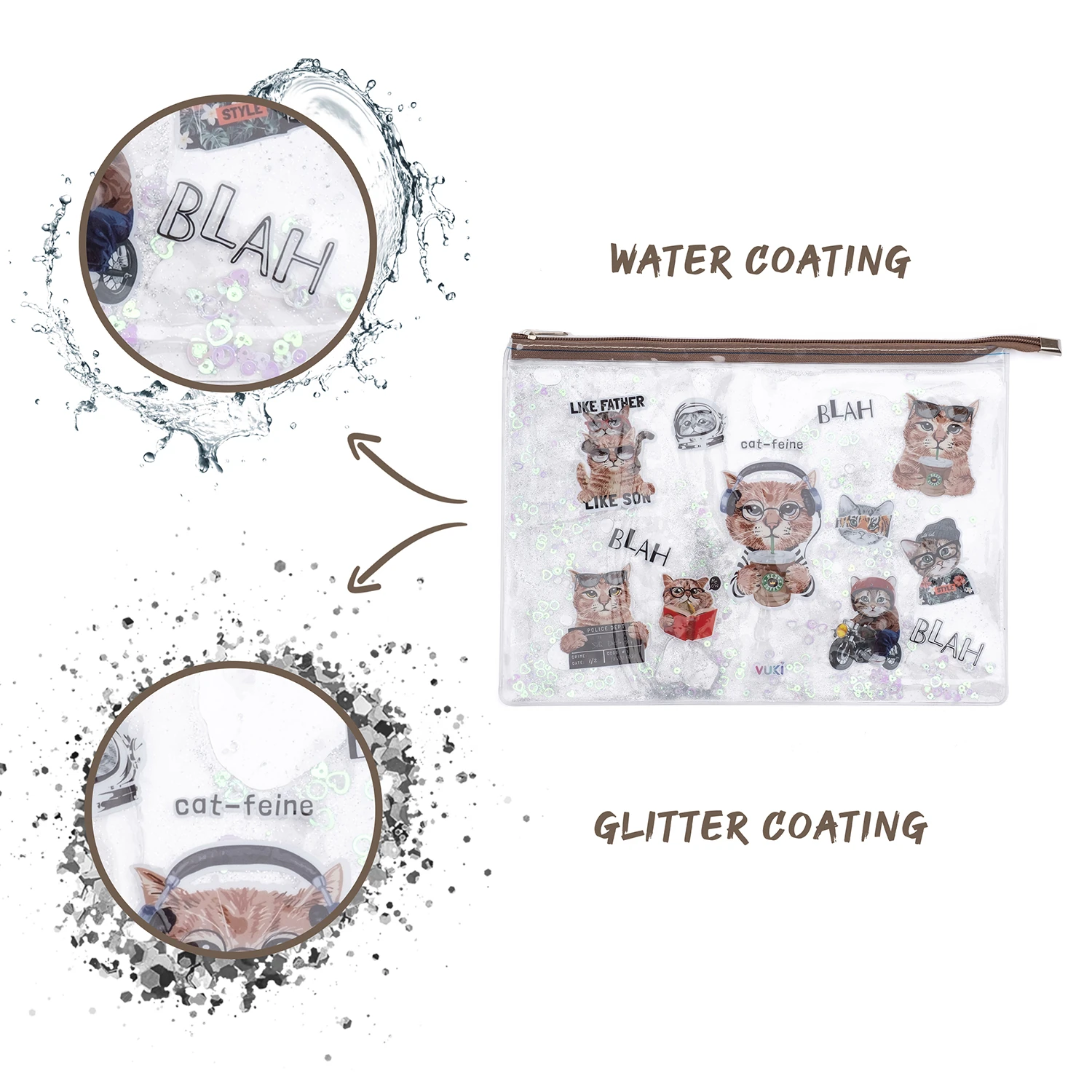 VUKİ - SULU FERM. ŞEFFAF DOSYA (A4) (KEDİ)-1/S