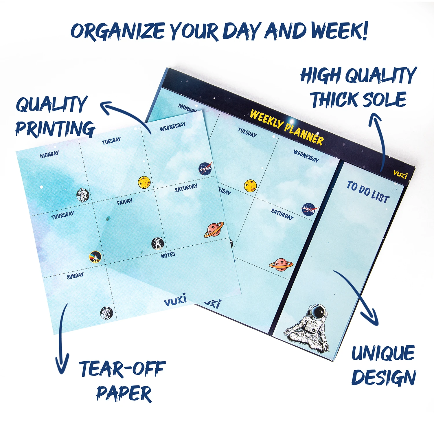 VUKİ - HAFTALIK PLANLAYICI ORTA (ASTRONOT)-1/S