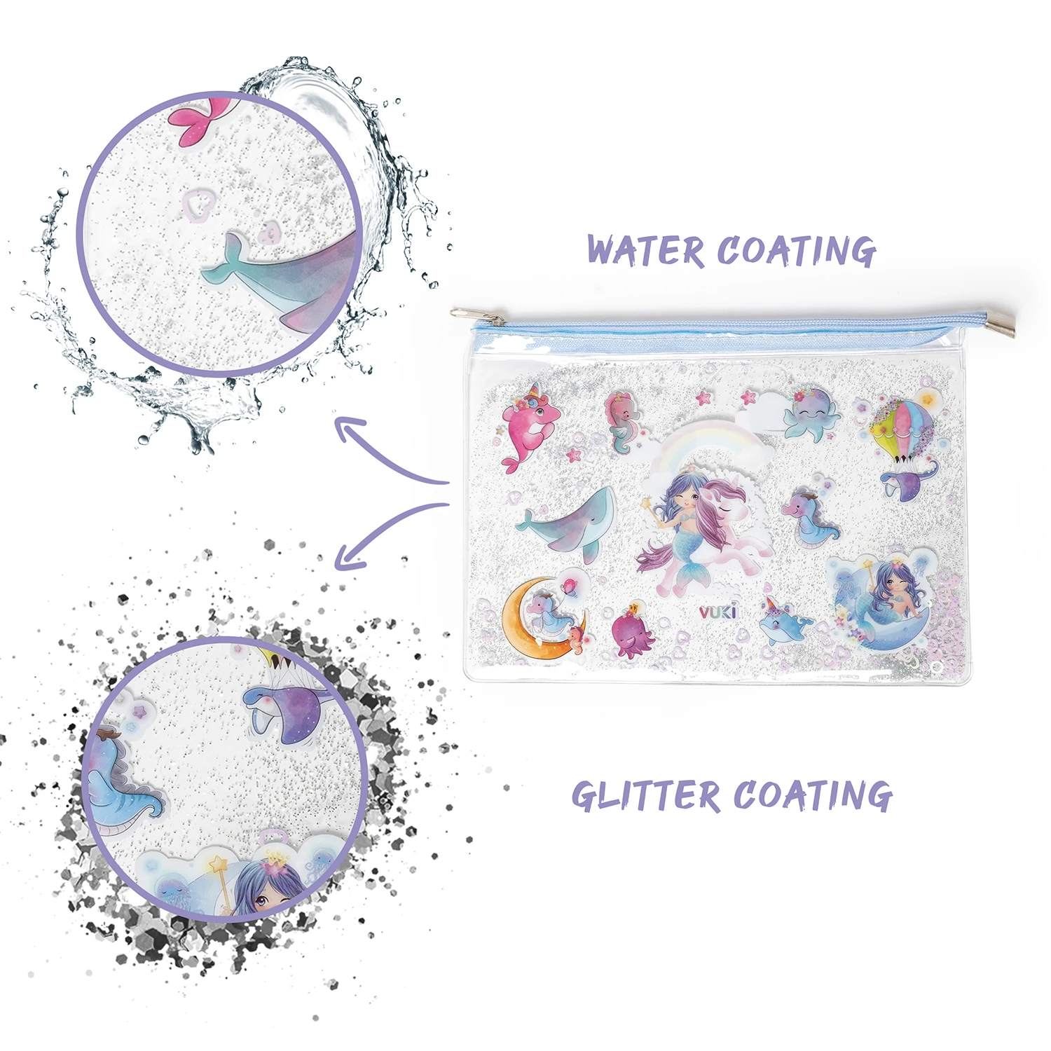 VUKİ - SULU FERM. ŞEFFAF DOSYA (A5) (DENİZKIZI)-1/