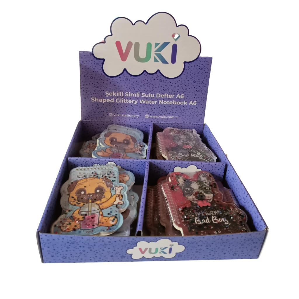 VUKİ - ŞEKİLLİ SULU DEFTER A6 (KÖPEK)-2/S