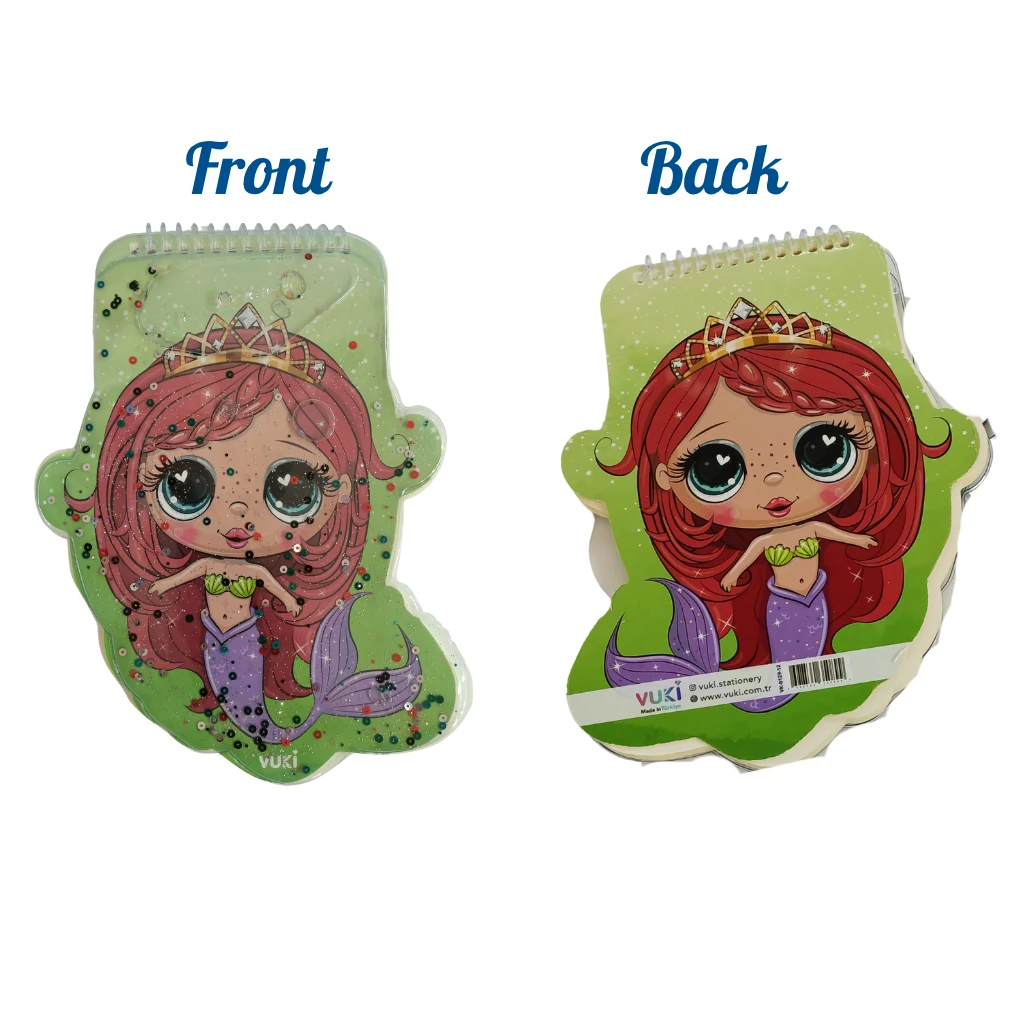 VUKİ - ŞEKİLLİ SULU DEFTER A5 (DENİZKIZI)-2/S