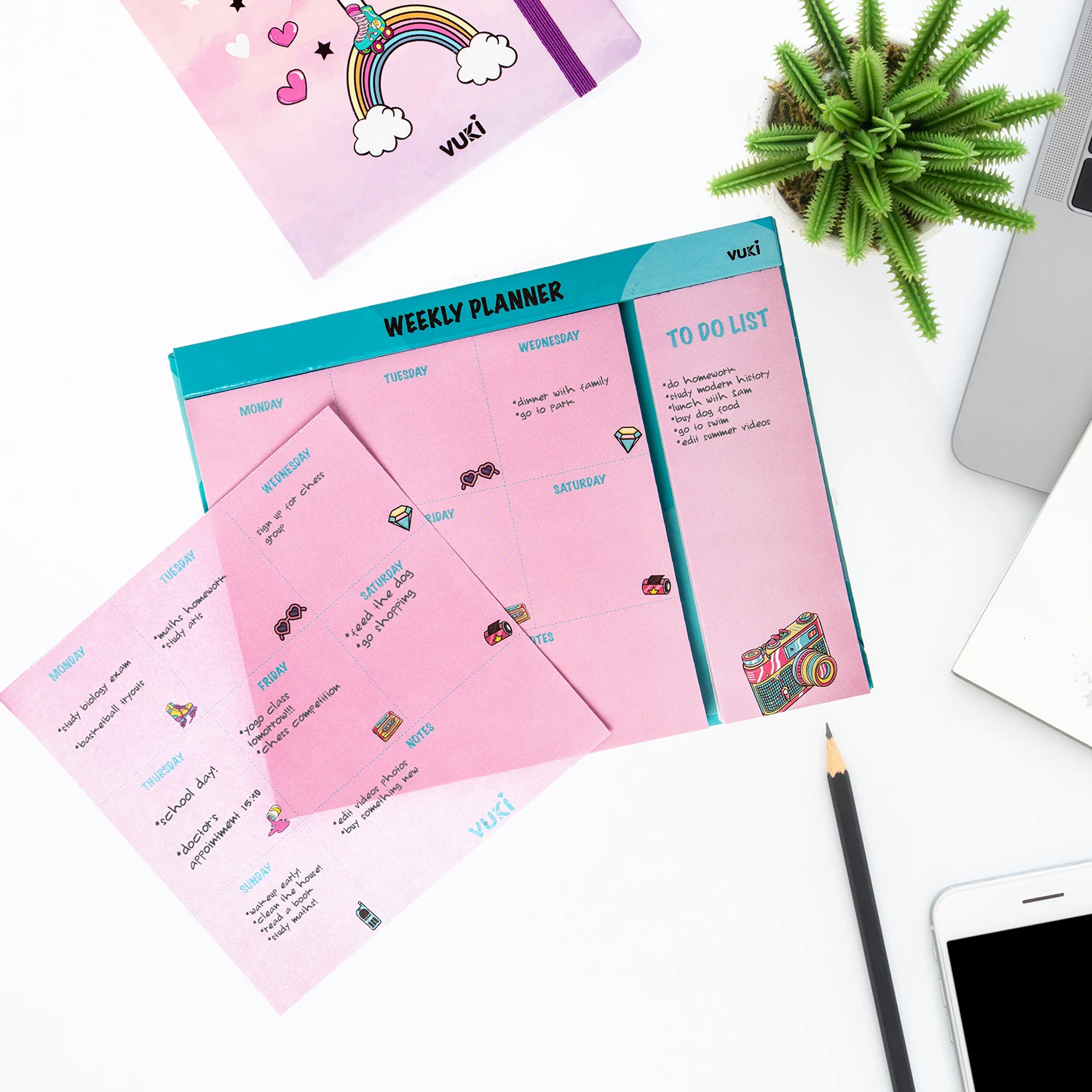 VUKİ - HAFTALIK PLANLAYICI ORTA (RETRO)-1/S