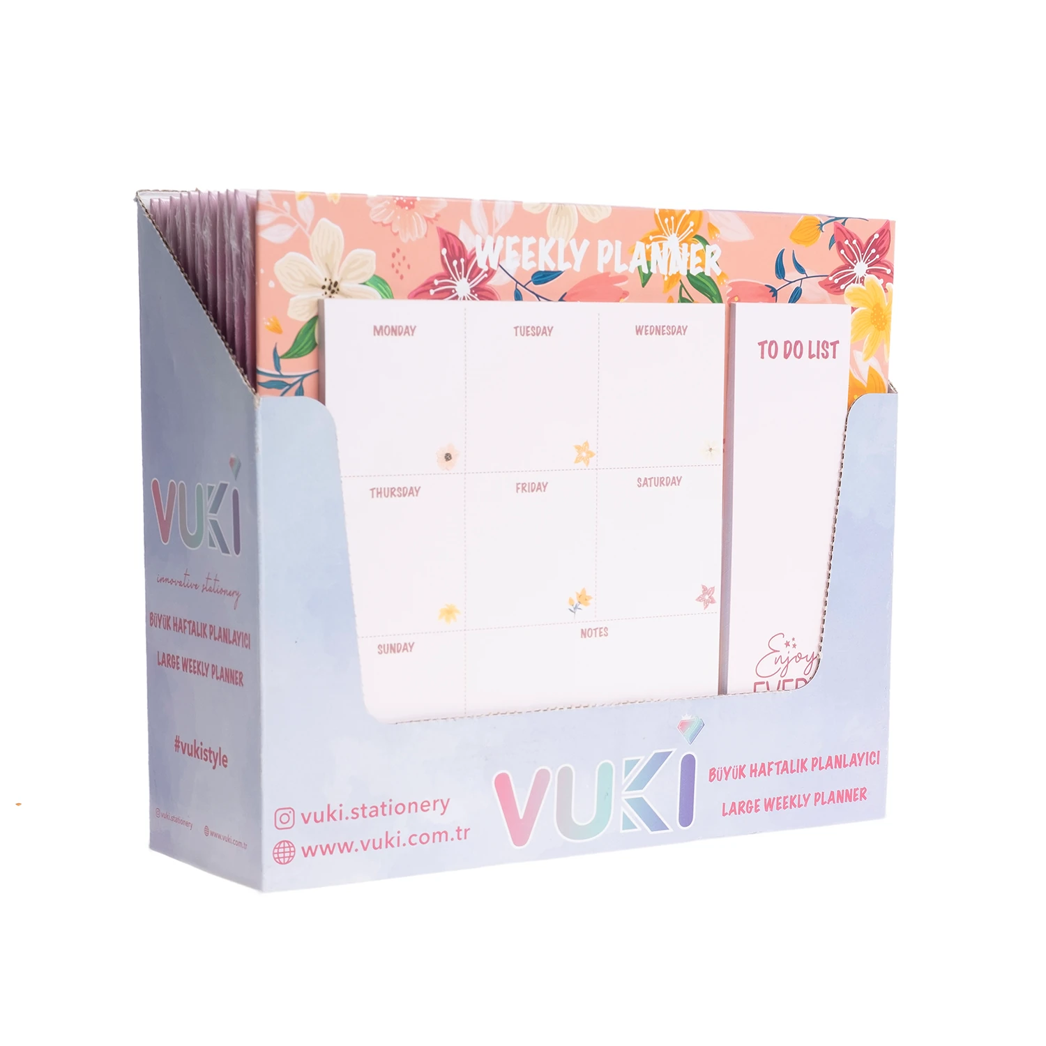 VUKİ - HAFTALIK PLANLAYICI BÜYÜK (ÇİÇEK)-1/S