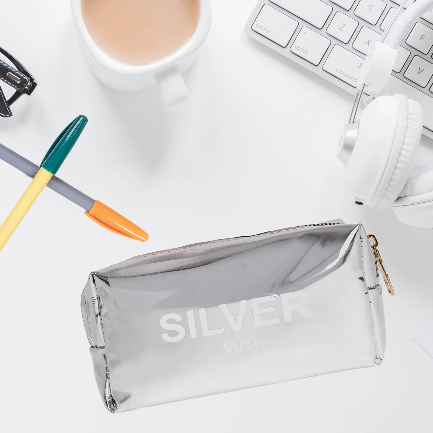 VUKİ - AYNALI RENKLİ ŞEFFAF FR. K. KUTU (SILVER)-1