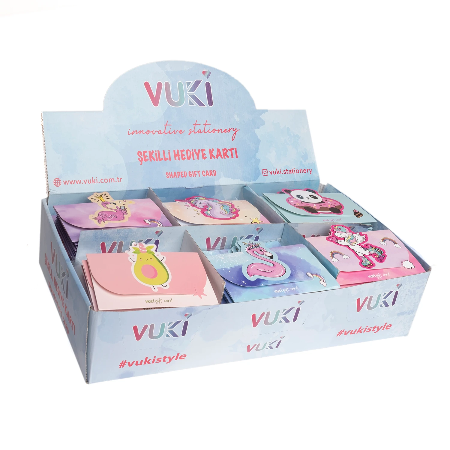 VUKİ - ŞEKİLLİ HEDİYE KARTI (VUKİ MIX)-6/S