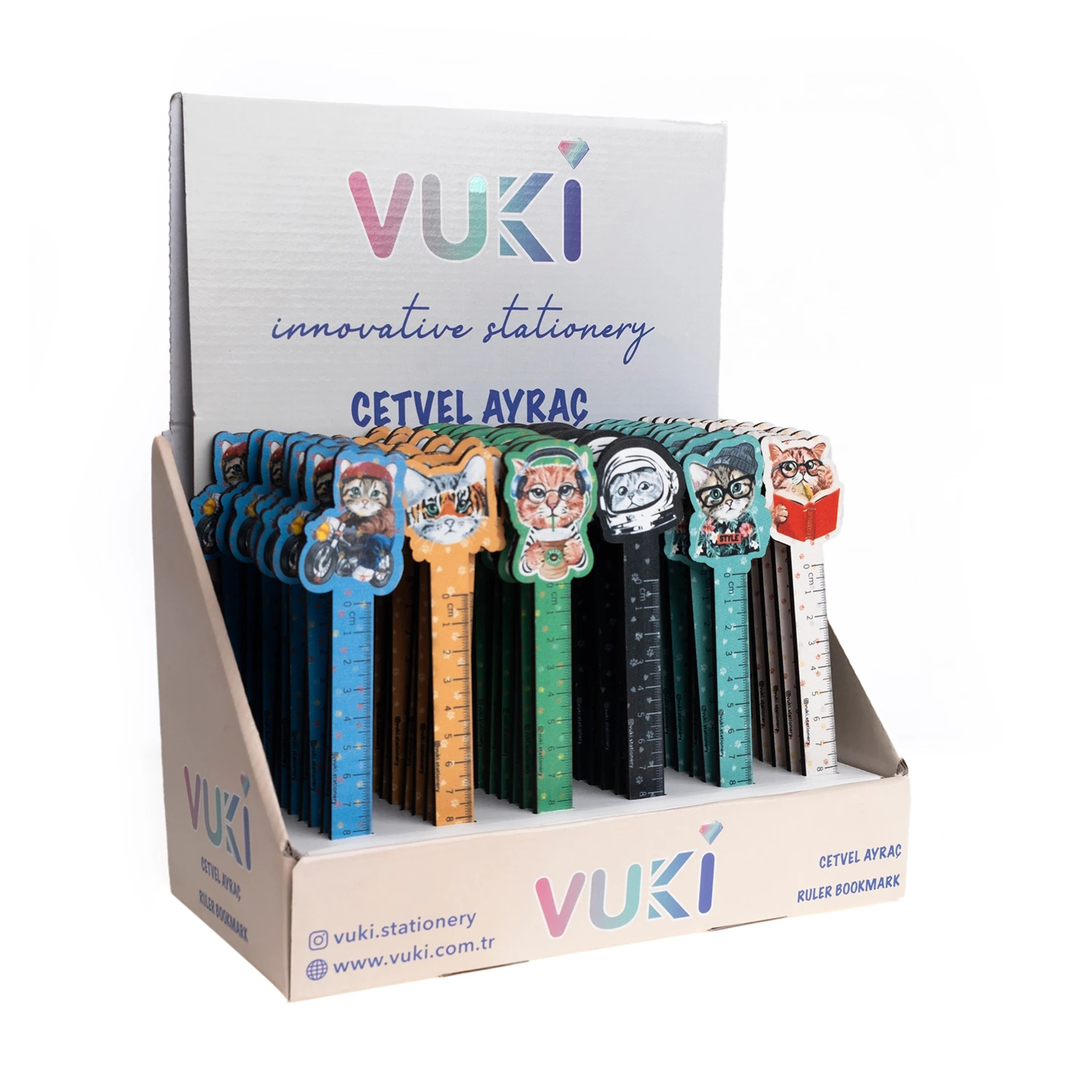 VUKİ - ÖZEL TASARIM CETVEL (KEDİ)-6/S