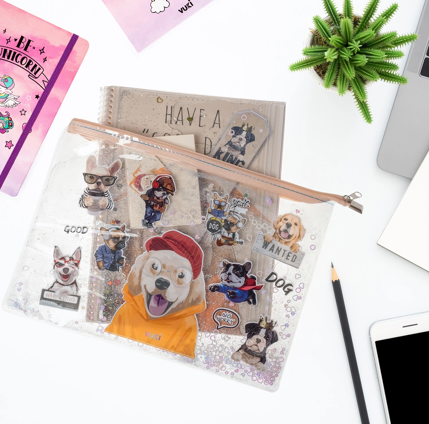 VUKİ - SULU FERM. ŞEFFAF DOSYA (A4) (KÖPEK)-1/S