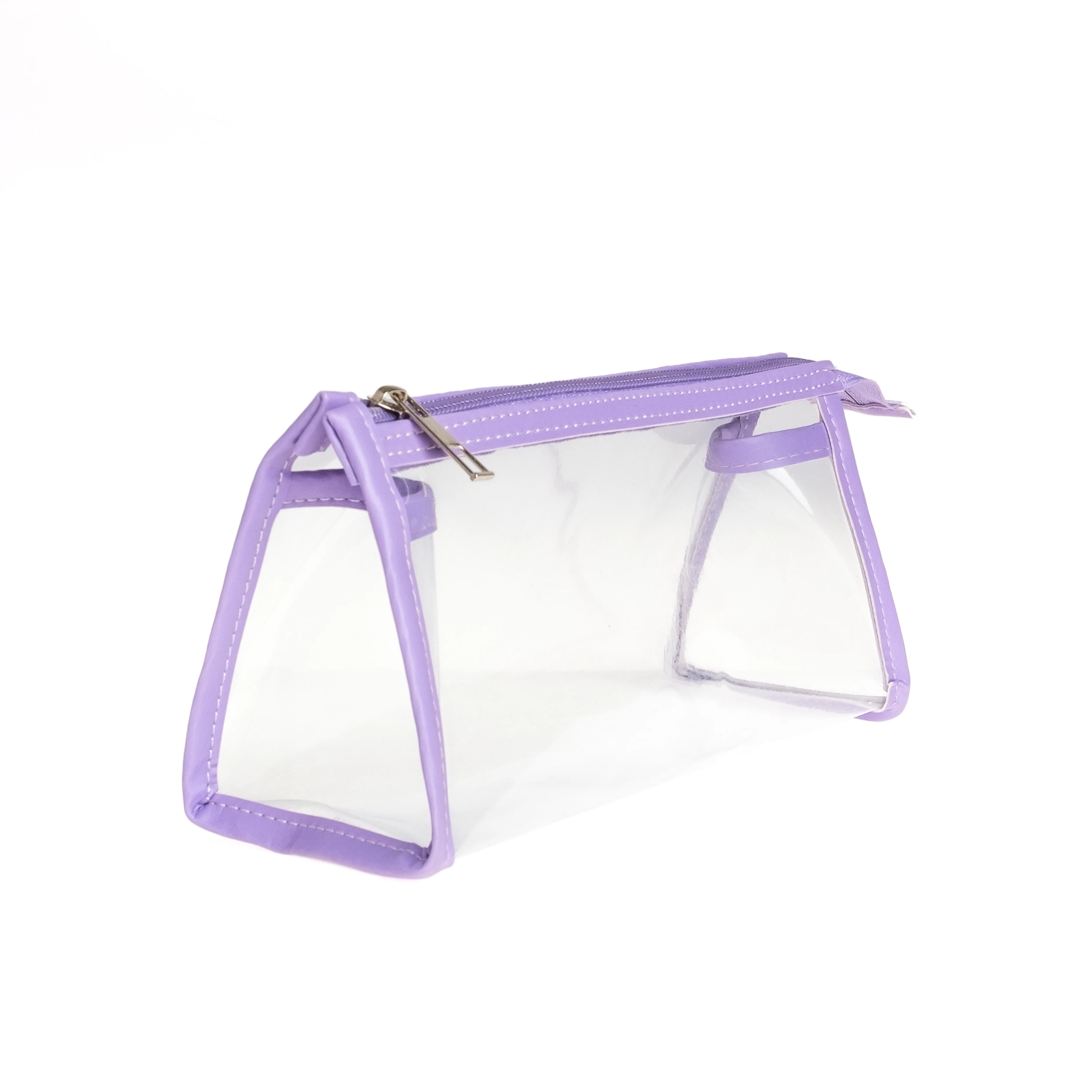 VUKİ - ÜÇGEN DERİ+PVC ÇANTA K. KUTU (MOR)-1/S