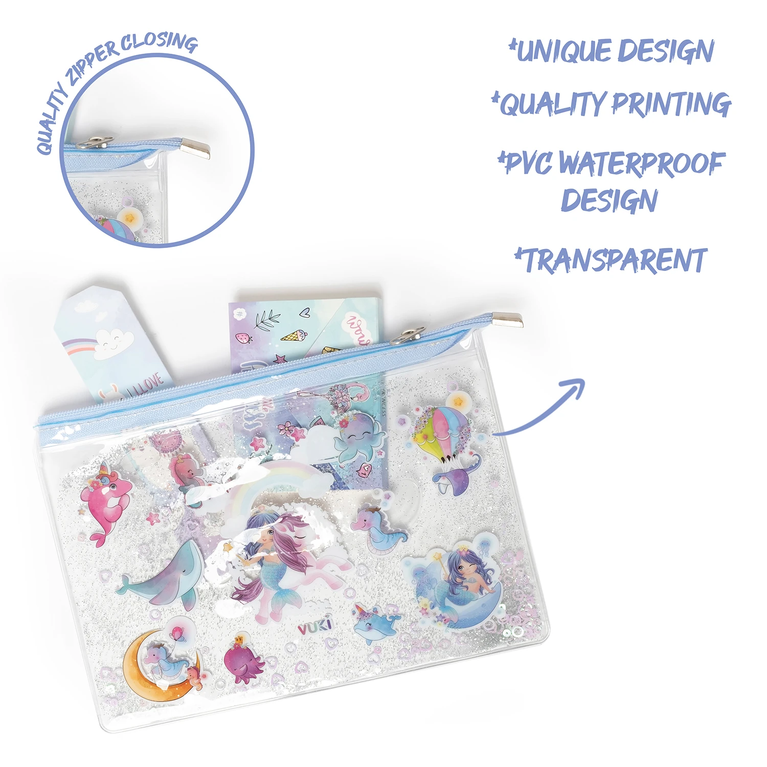 VUKİ - SULU FERM. ŞEFFAF DOSYA (A5) (DENİZKIZI)-1/