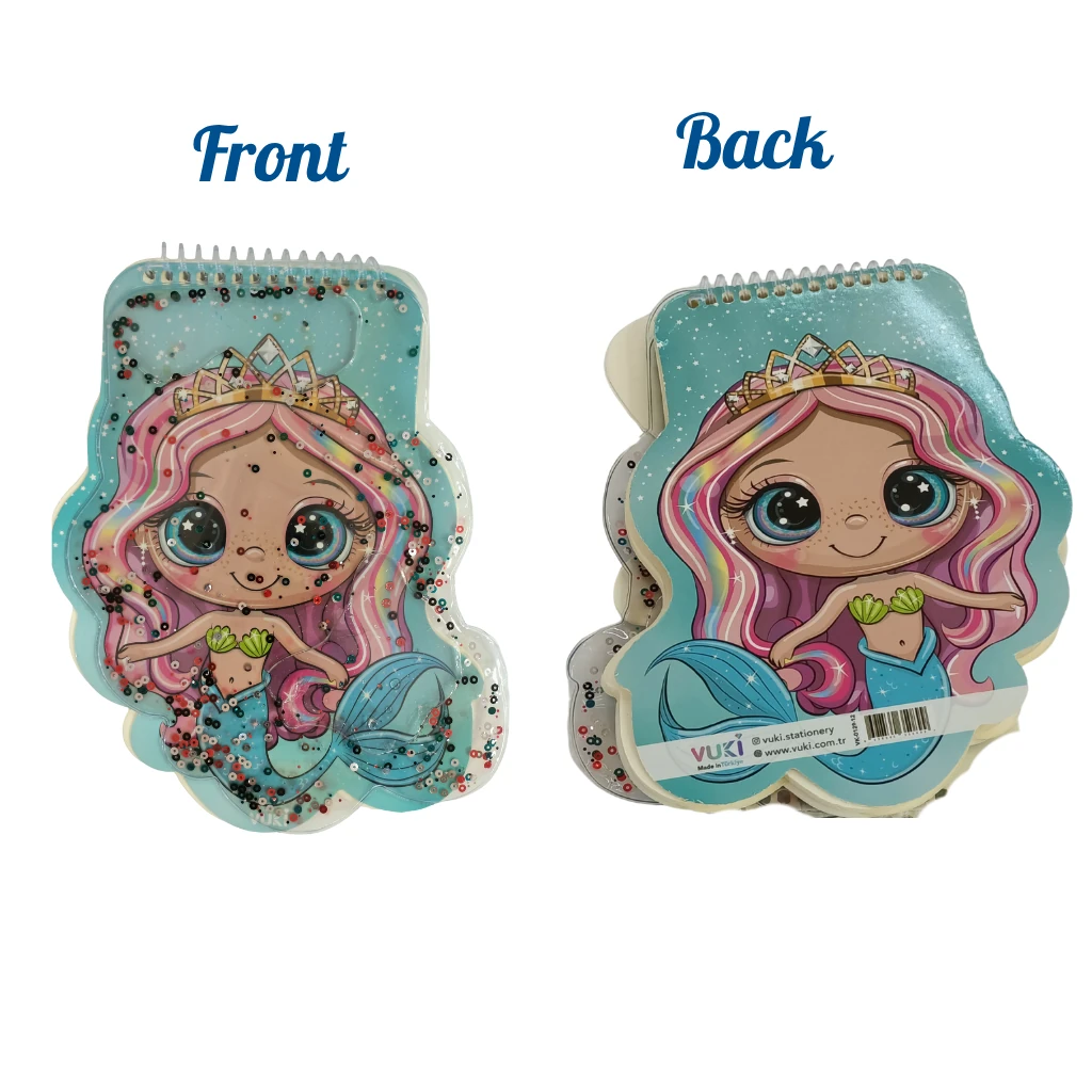 VUKİ - ŞEKİLLİ SULU DEFTER A5 (DENİZKIZI)-2/S