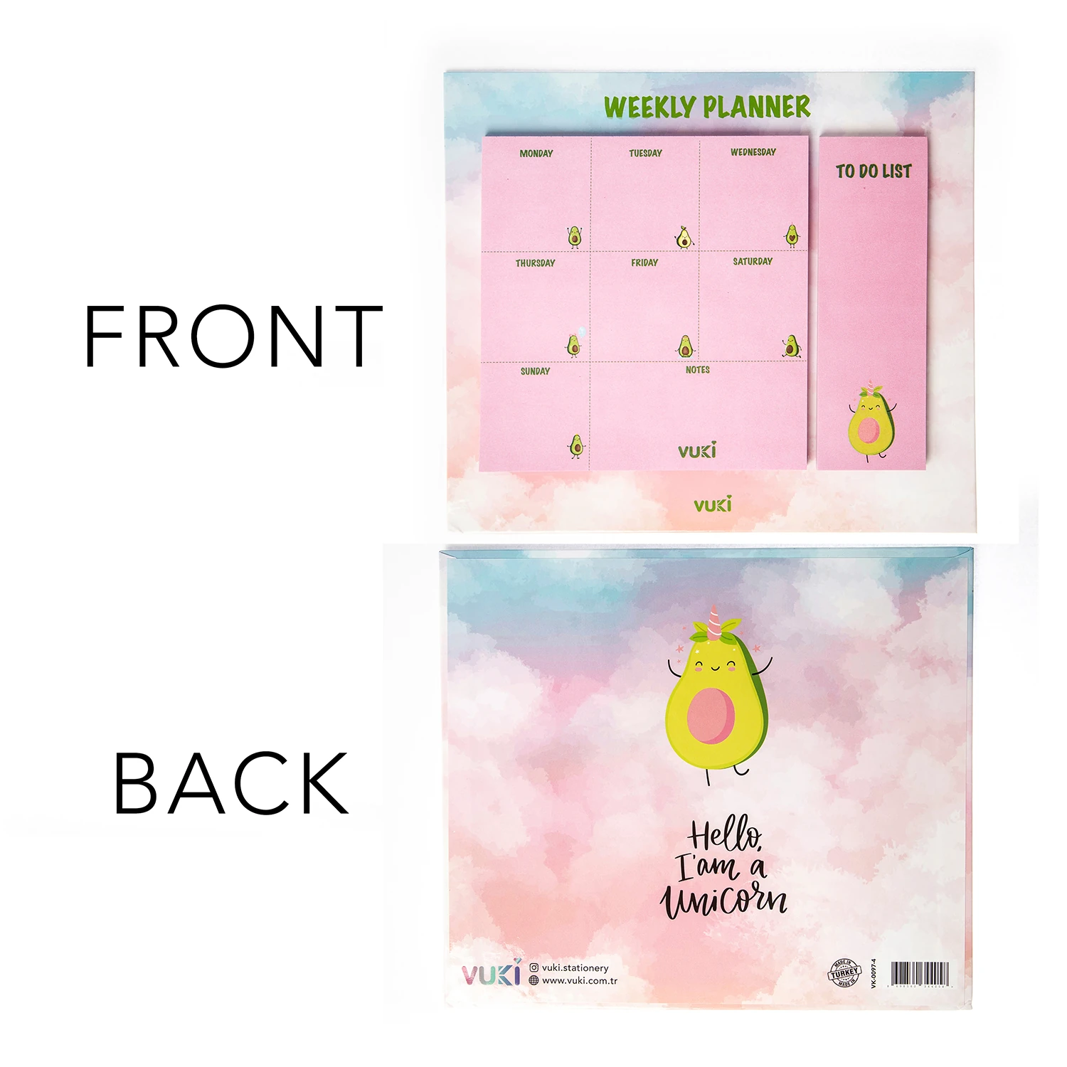 VUKİ - HAFTALIK PLANLAYICI BÜYÜK (AVOKADO)-1/S