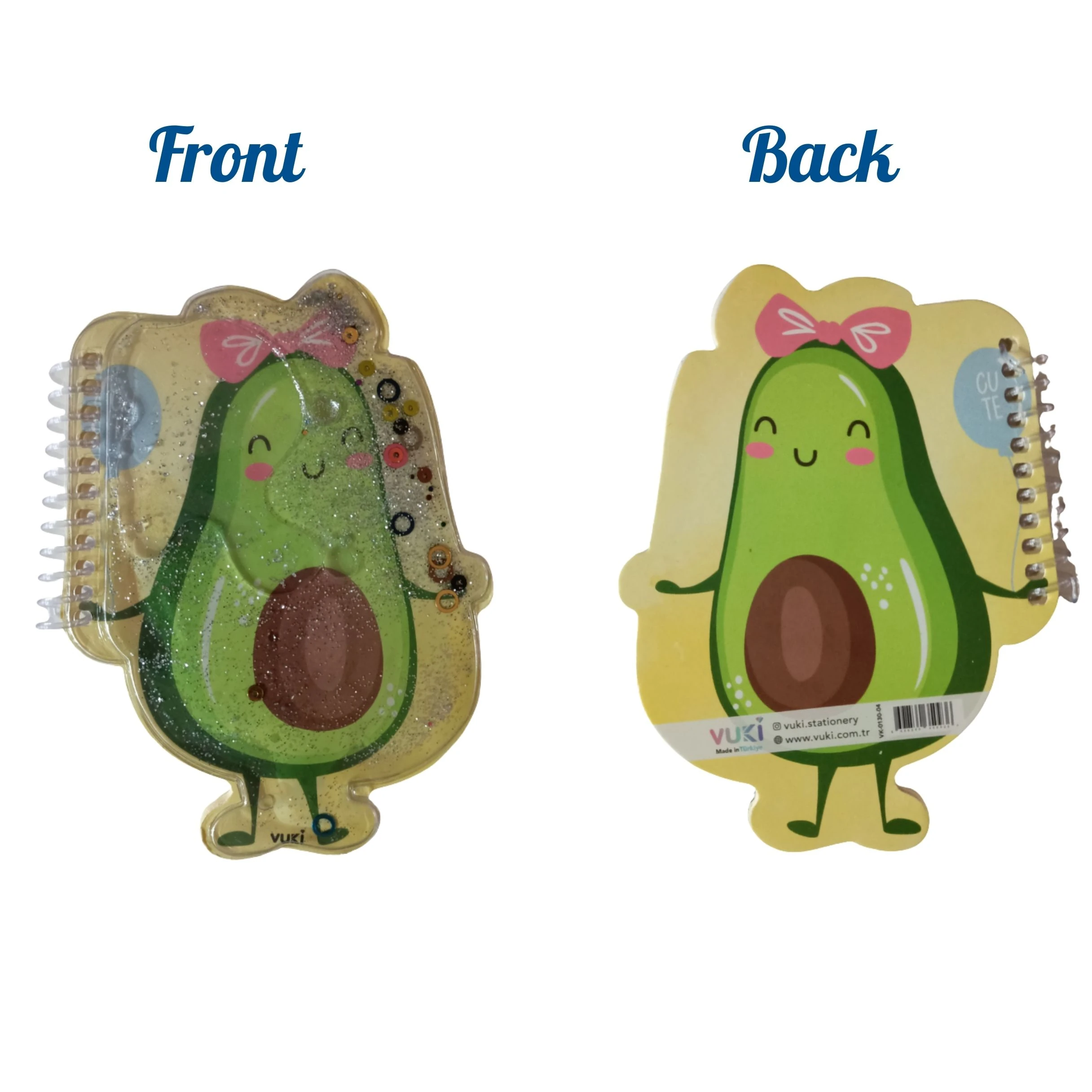 VUKİ - ŞEKİLLİ SULU DEFTER A6 (AVOKADO)-2/S