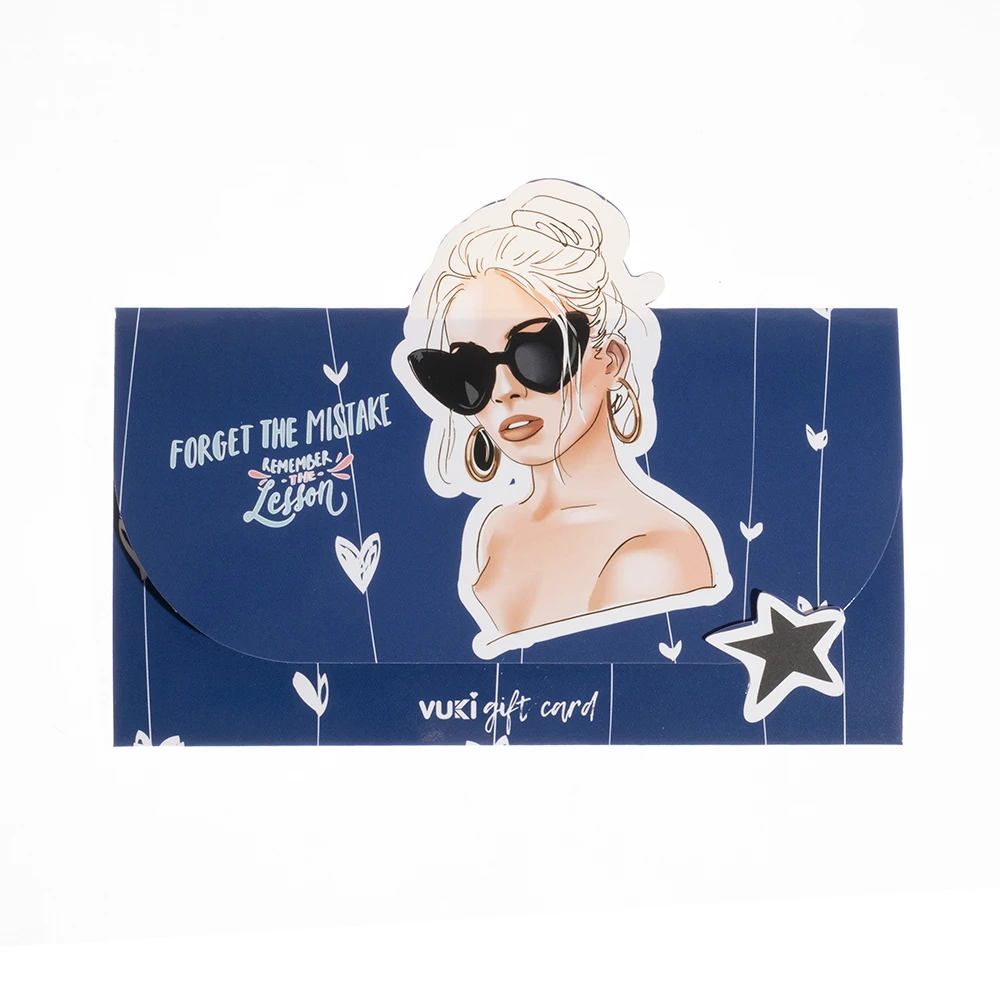VUKİ - ŞEKİLLİ HEDİYE KARTI (GIRL POWER)-6/S