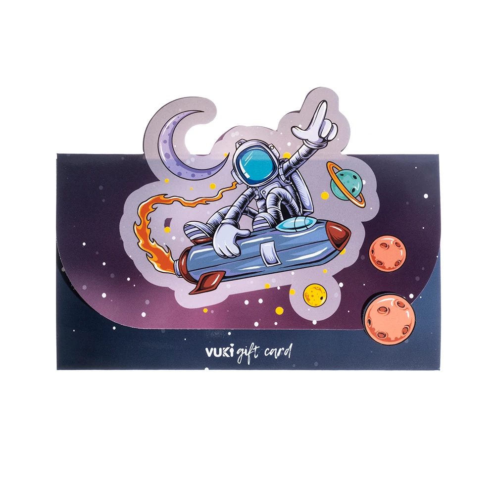 VUKİ - ŞEKİLLİ HEDİYE KARTI (ASTRONOT)-6/S