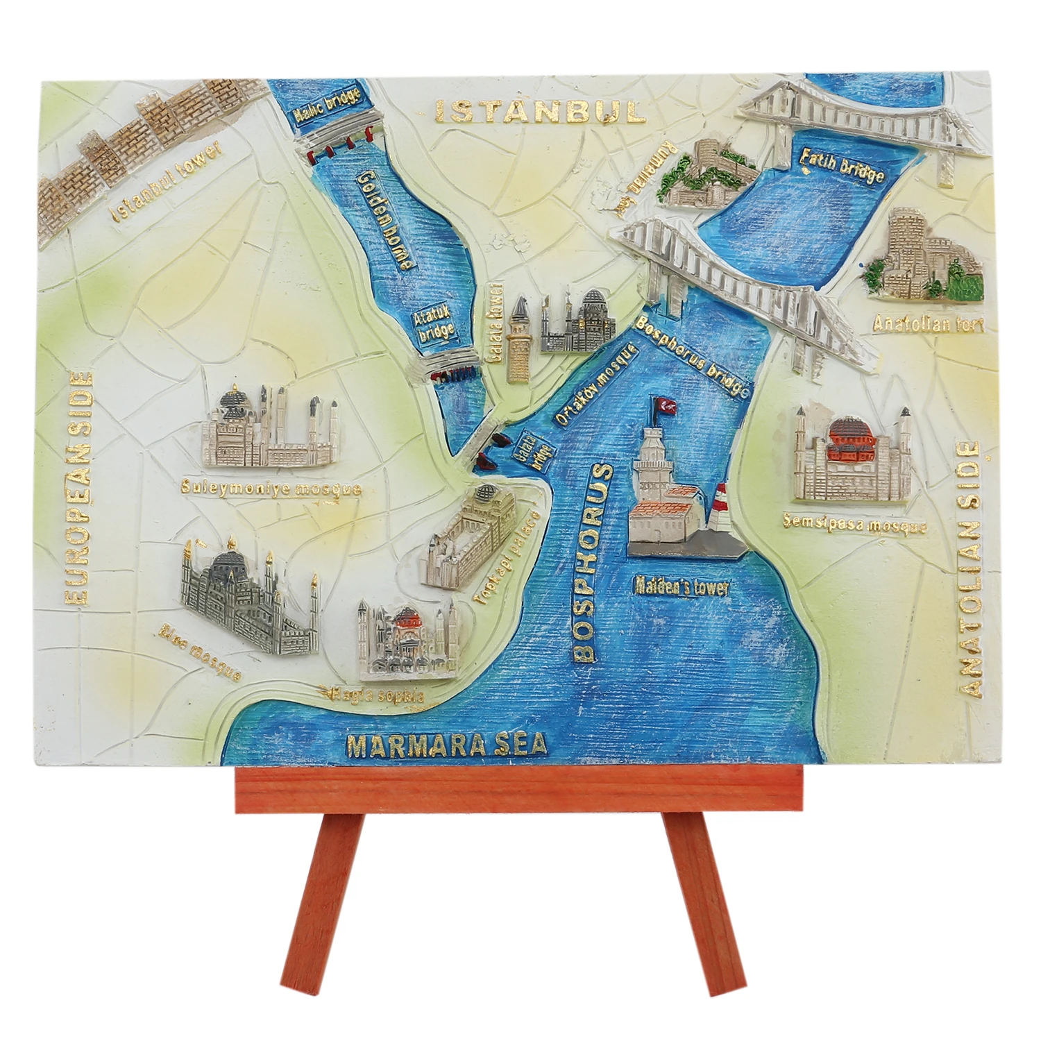 KÇ.ŞOVALYE AYAKLI HARİTA PLAKA-(İSTANBUL)