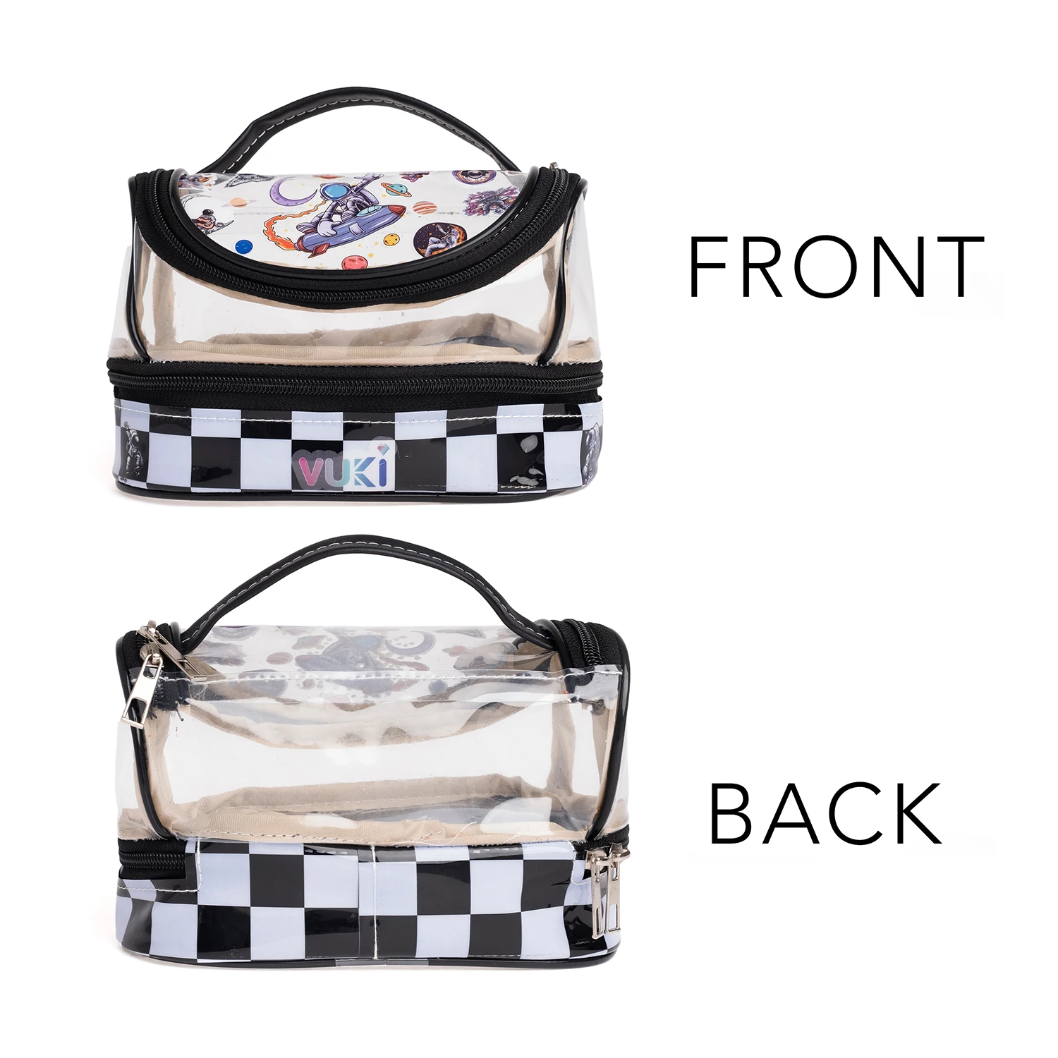 VUKİ - DESENLİ MEGA BOY KALEM ÇANTASI (ASTRONOT)-1