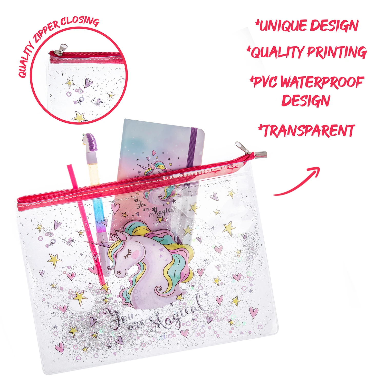 VUKİ - SULU FERM. ŞEFFAF DOSYA (A4) (UNICORN)-1/S