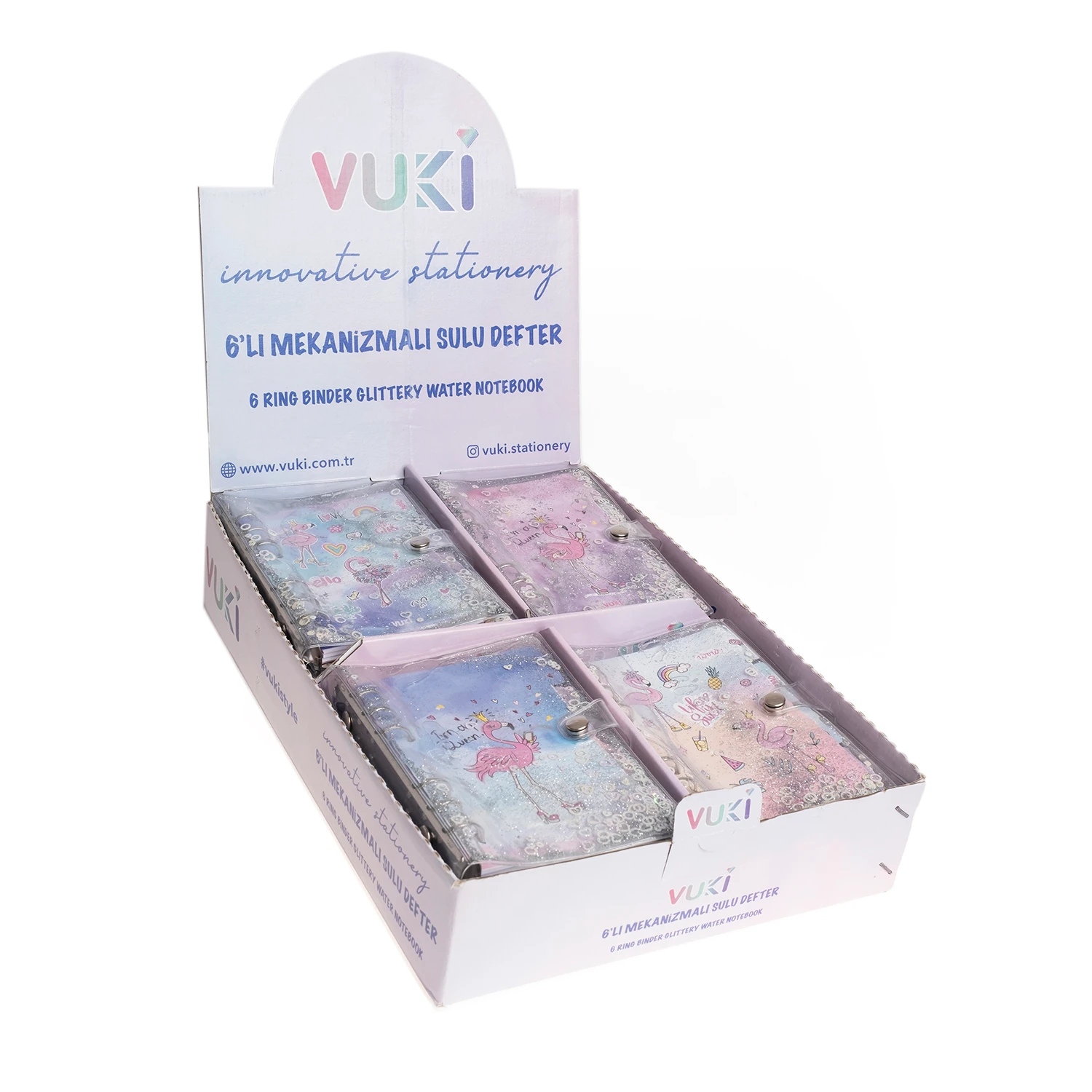 VUKİ - 6'LI MEKANİZM. SULU DEFTER (FLAMINGO)-4/S