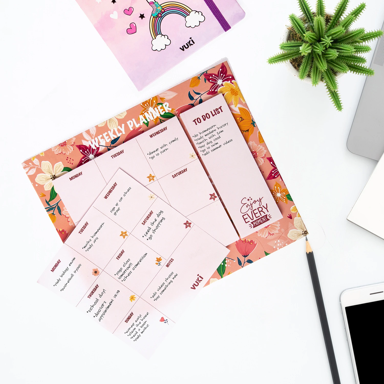 VUKİ - HAFTALIK PLANLAYICI BÜYÜK (ÇİÇEK)-1/S