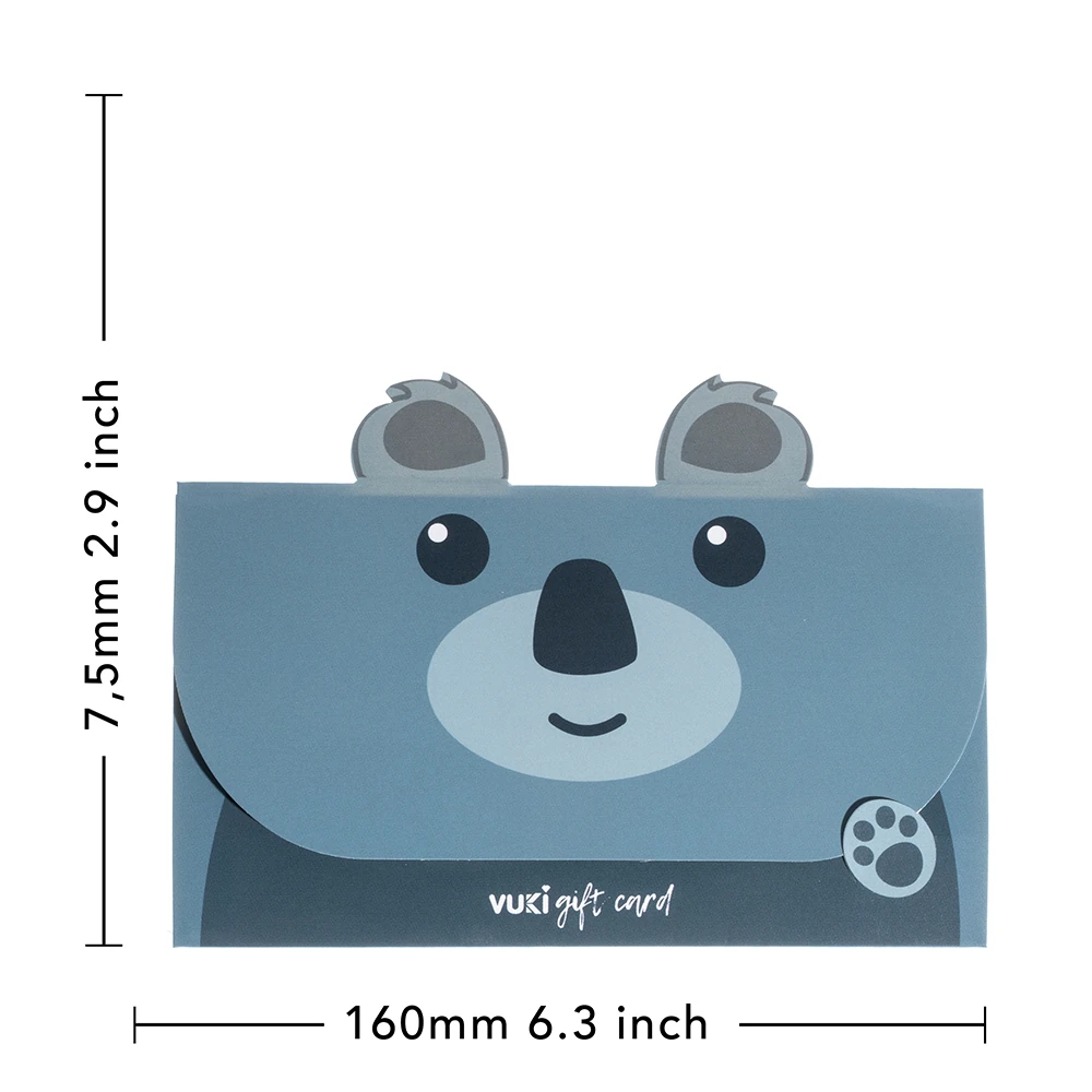 VUKİ - ŞEKİLLİ HEDİYE KARTI (HAYVANLAR)-6/S