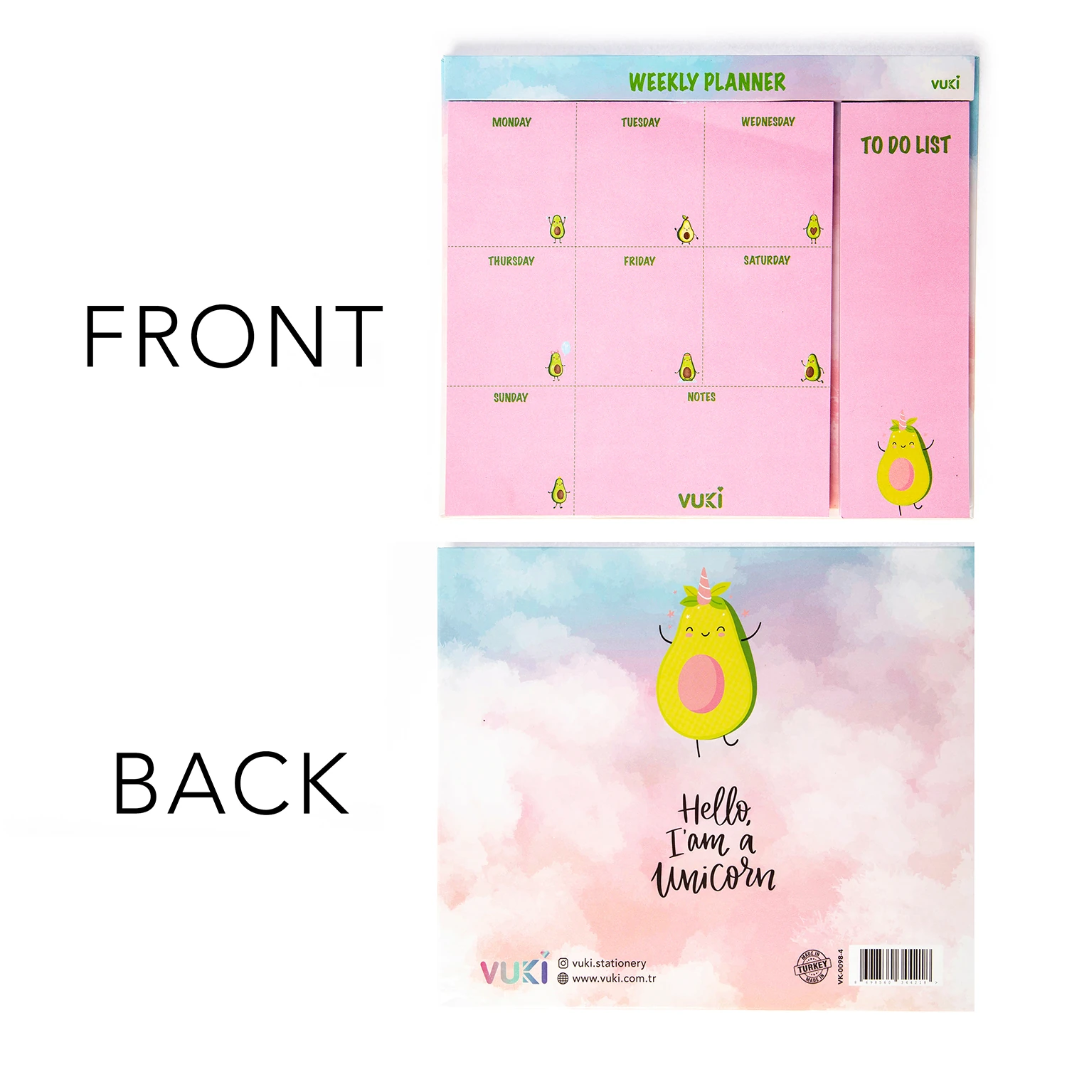 VUKİ - HAFTALIK PLANLAYICI ORTA (AVOKADO)-1/S