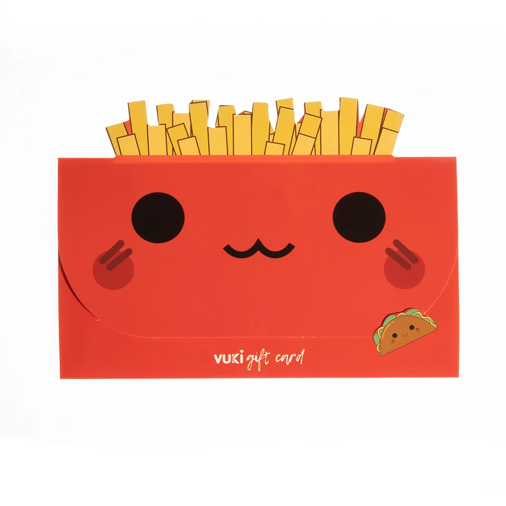 VUKİ - ŞEKİLLİ HEDİYE KARTI (YİYECEK)-6/S