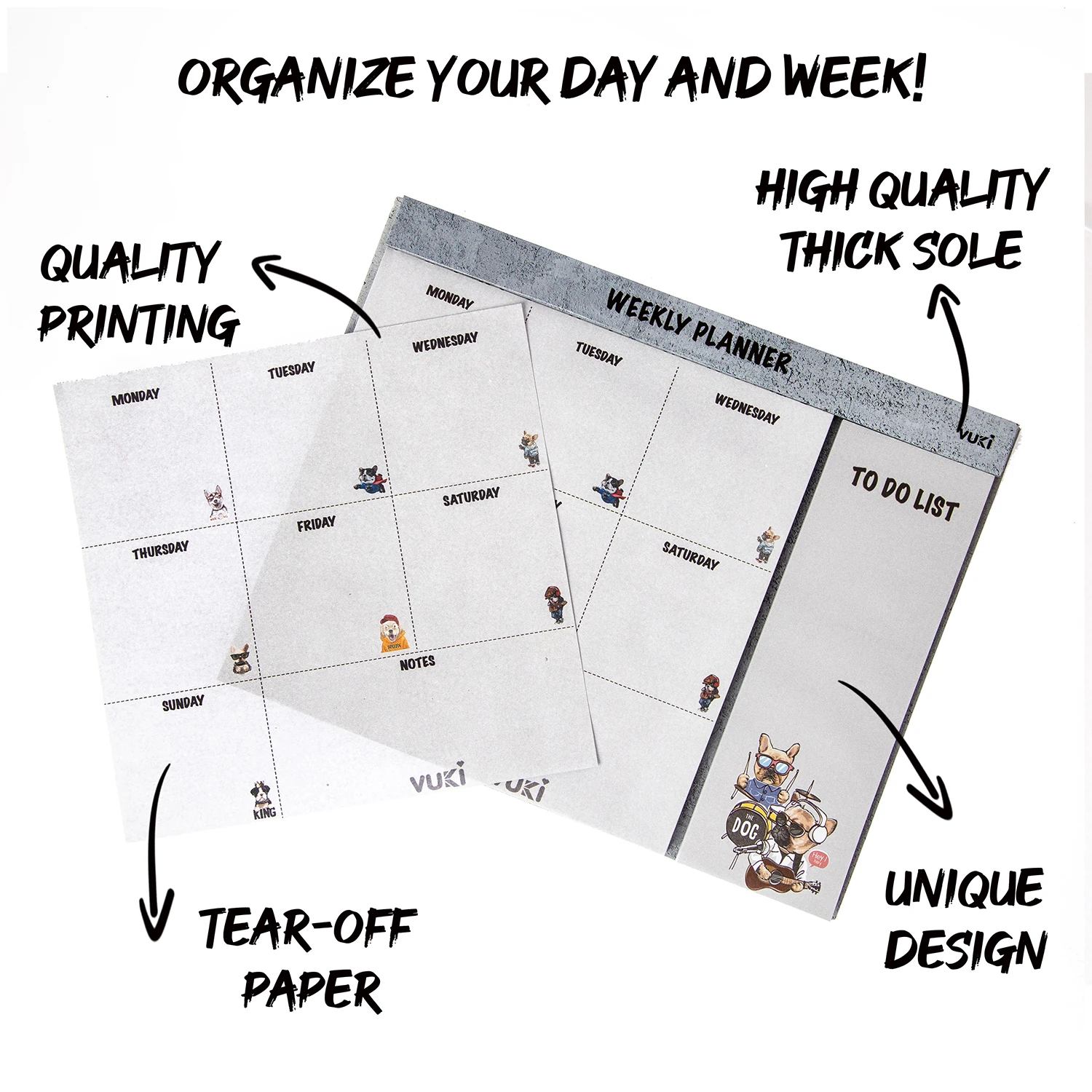 VUKİ - HAFTALIK PLANLAYICI ORTA (KÖPEK)-1/S