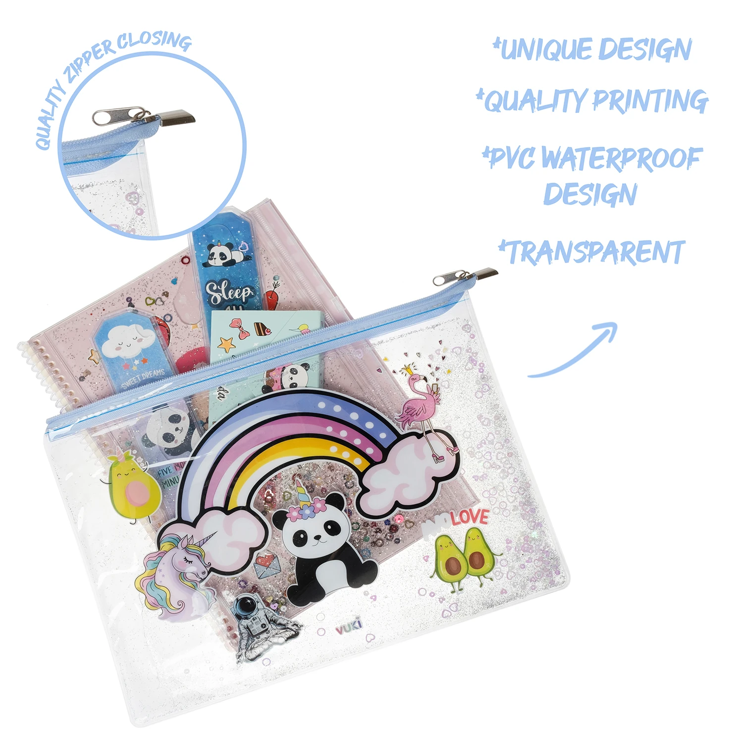 VUKİ - SULU FERM. ŞEFFAF DOSYA (A4) (MIX)-1/S