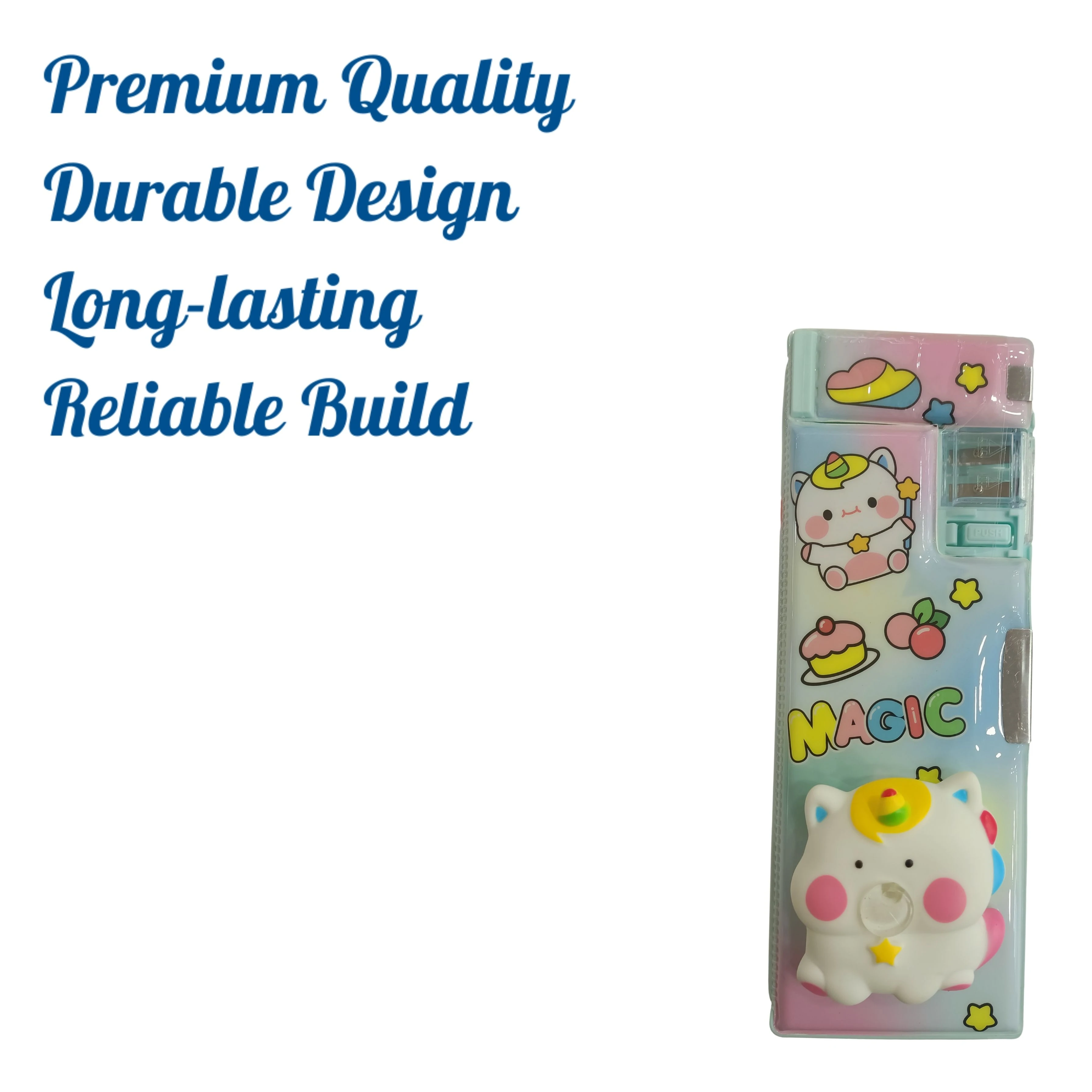 JOYLAND - FONKSİYONEL SAKIZ ŞİŞİRMELİ KALEM KUTU (UNICORN)-3/S