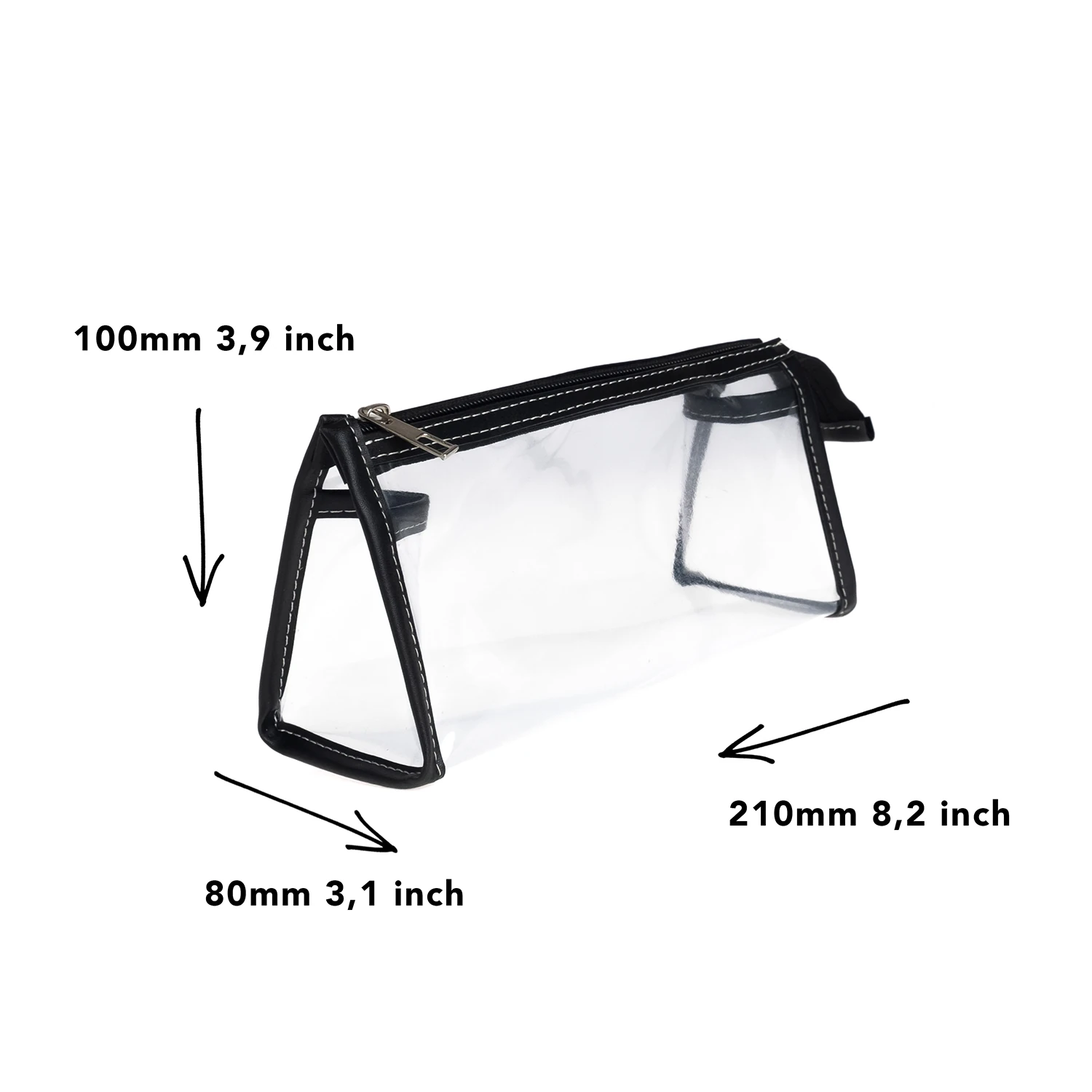 VUKİ - ÜÇGEN DERİ+PVC ÇANTA K. KUTU (SİYAH)-1/S