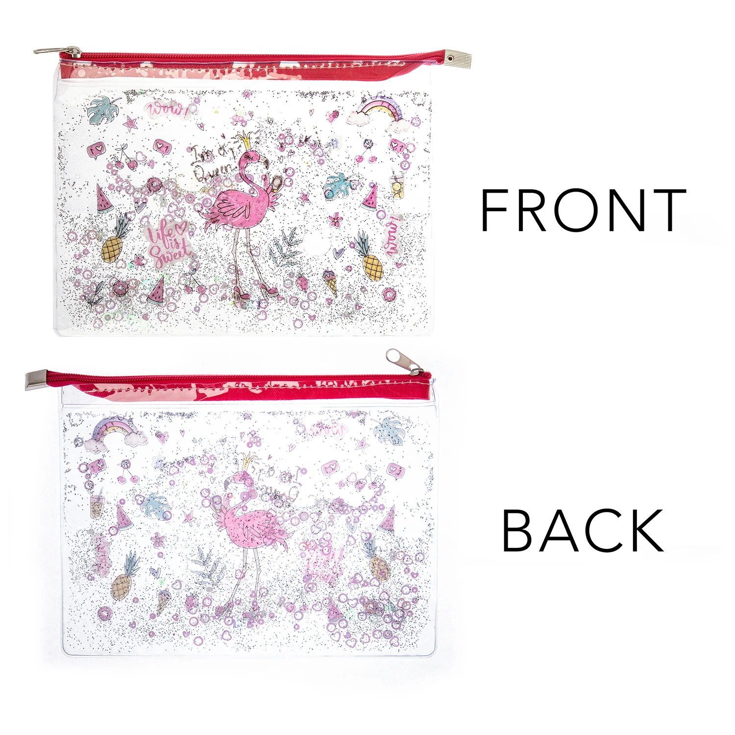 VUKİ - SULU FERM. ŞEFFAF DOSYA (A5) (FLAMINGO)-1/S