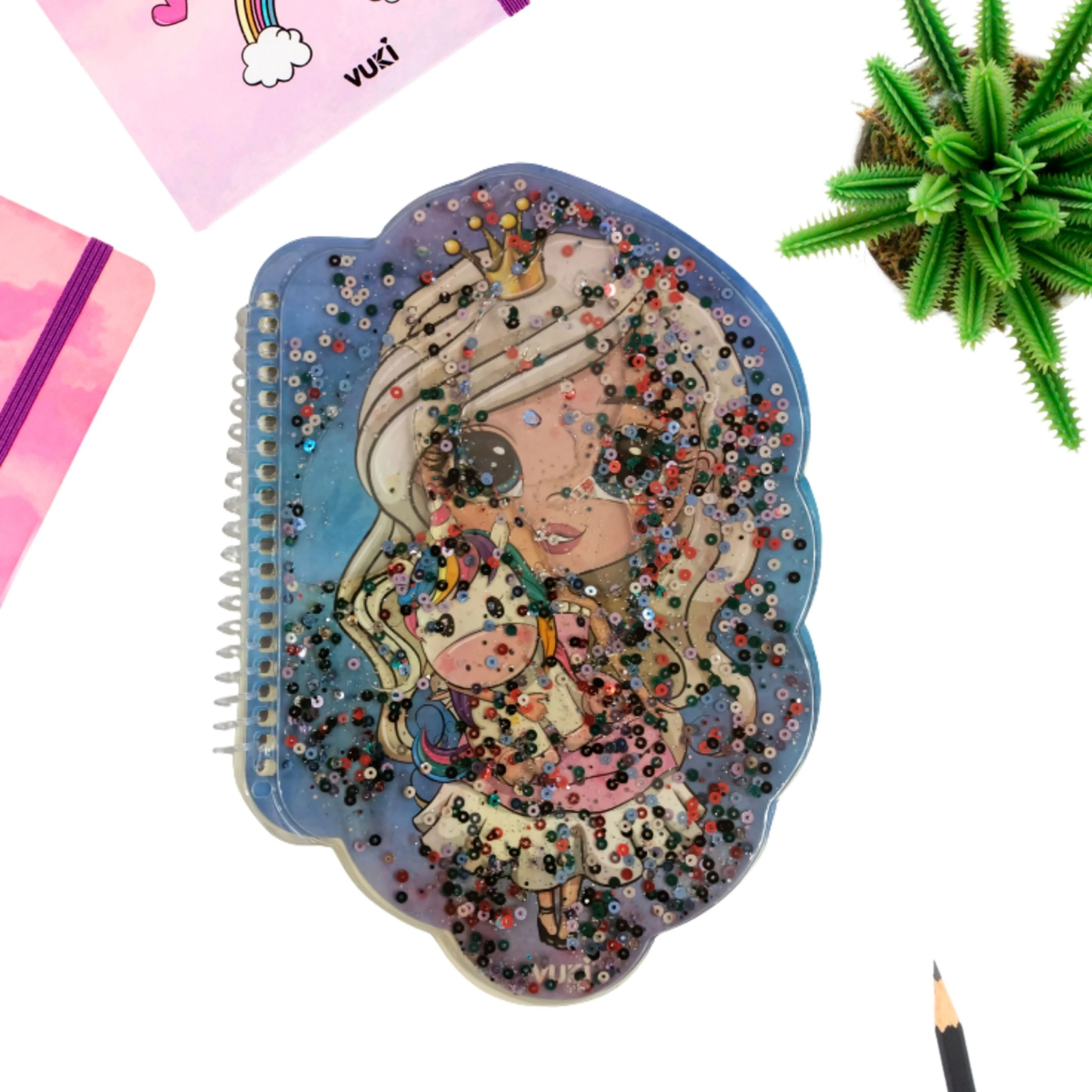 VUKİ - ŞEKİLLİ SULU DEFTER A5 (PRENSES)-2/S