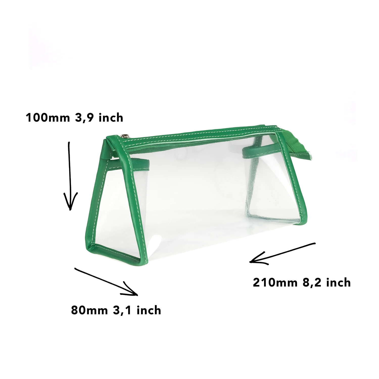VUKİ - ÜÇGEN DERİ+PVC ÇANTA K. KUTU (YEŞİL)-1/S