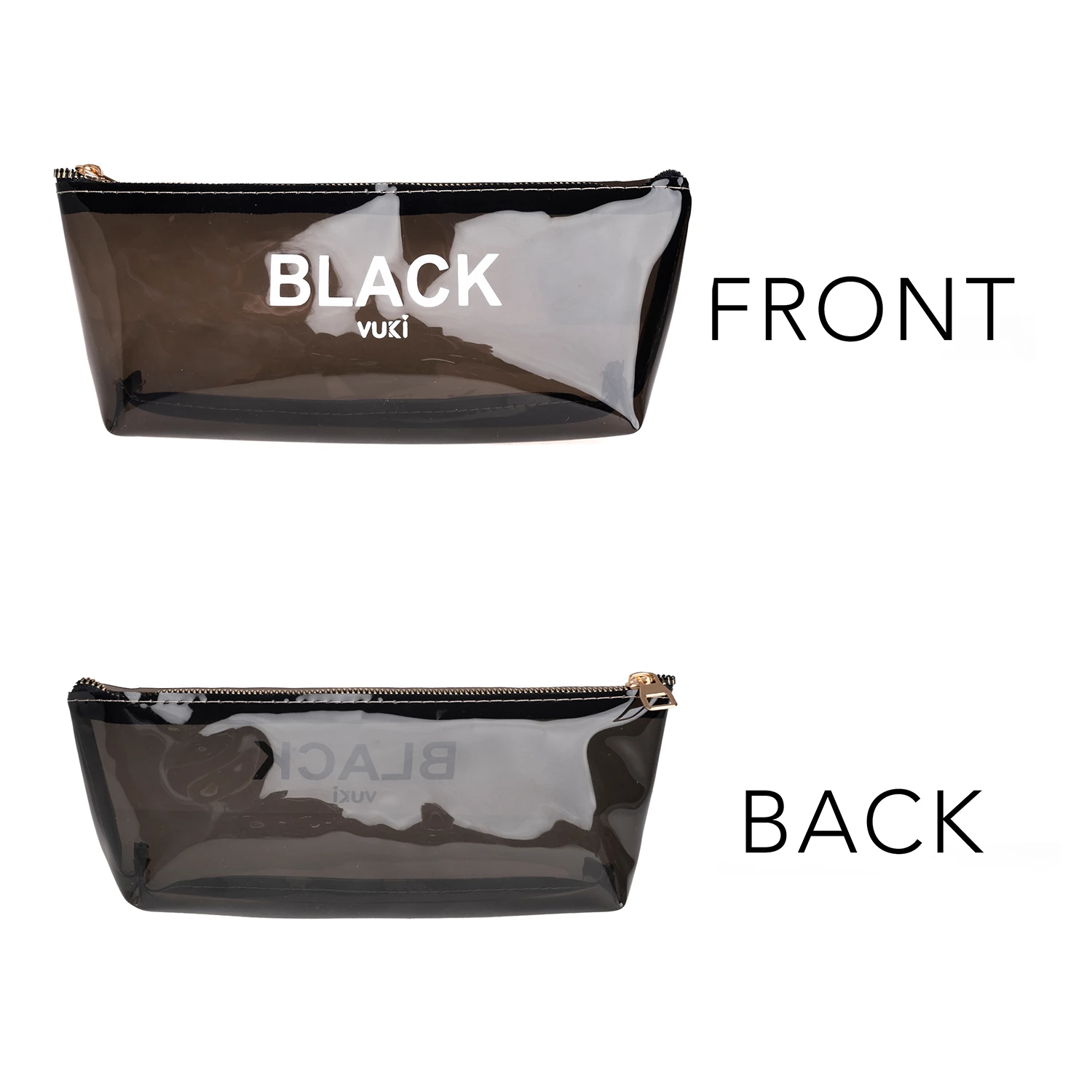 VUKİ - ÜÇGEN RENKLİ ŞEFFAF FERM. K. KUTU (SİYAH)-1