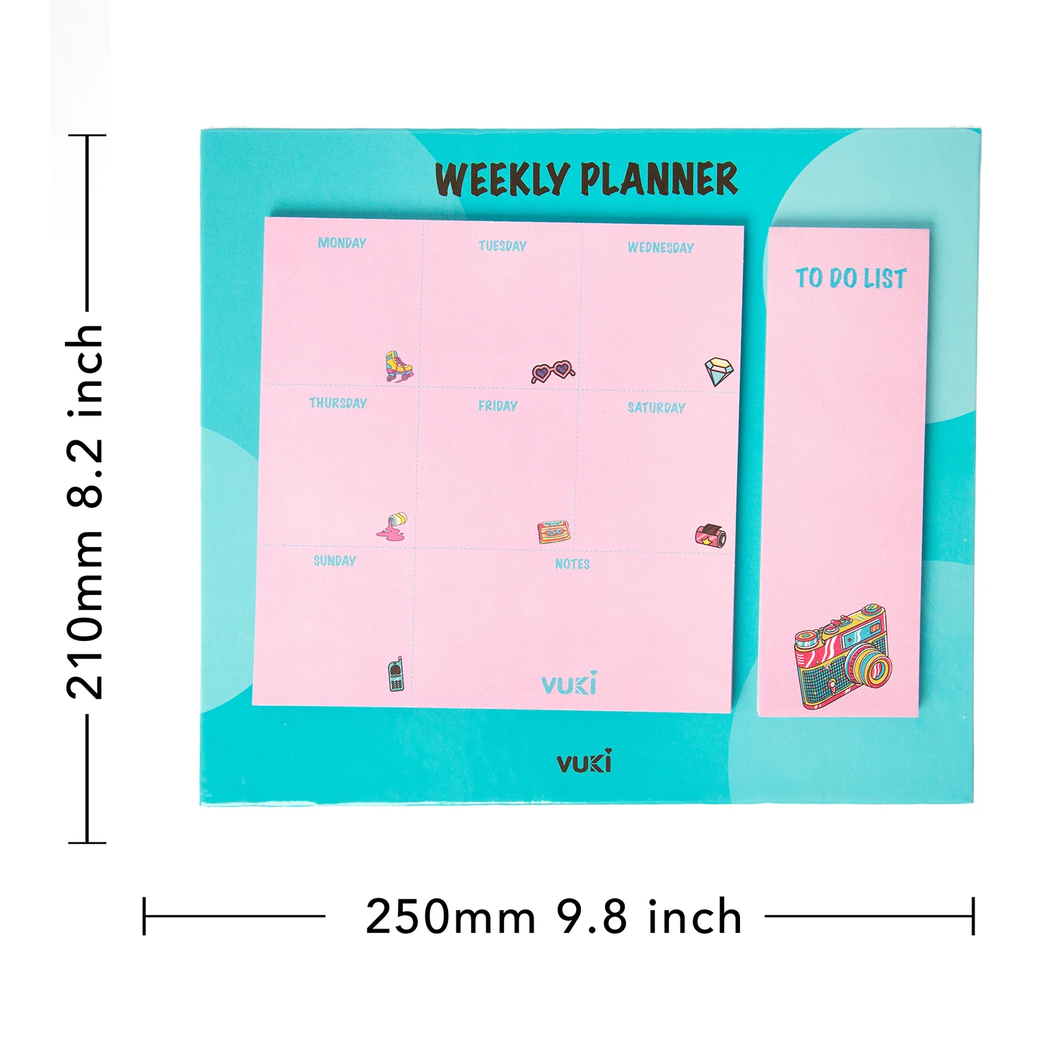 VUKİ - HAFTALIK PLANLAYICI BÜYÜK (RETRO)-1/S