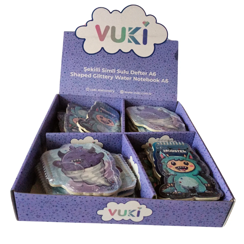 VUKİ - ŞEKİLLİ SULU DEFTER A6 (CANAVAR)-2/S