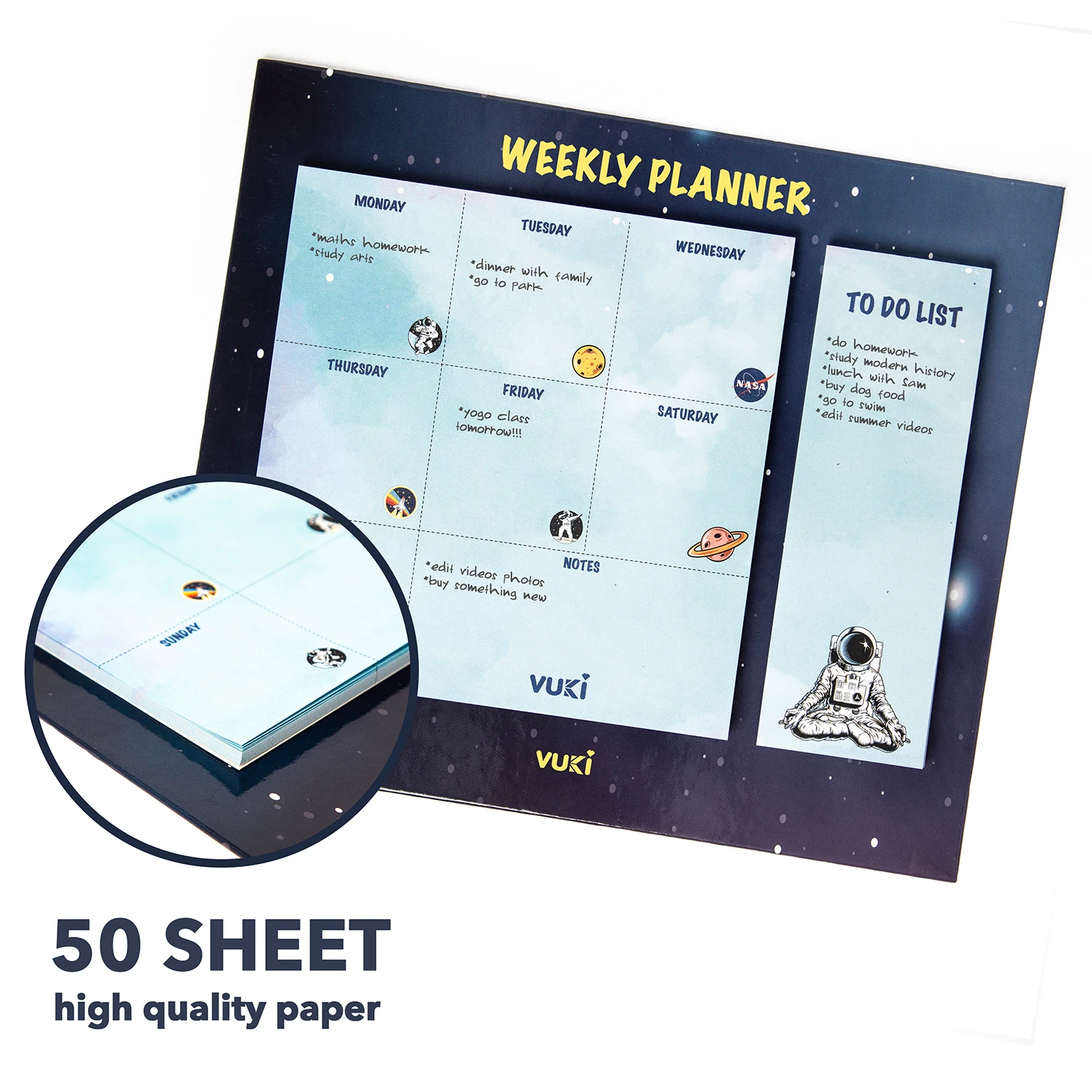 VUKİ - HAFTALIK PLANLAYICI BÜYÜK (ASTRONOT)-1/S