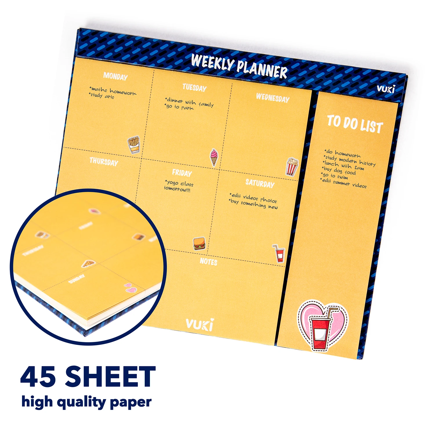 VUKİ - HAFTALIK PLANLAYICI ORTA (FAST FOOD)-1/S