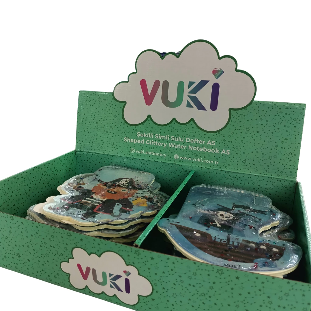 VUKİ - ŞEKİLLİ SULU DEFTER A5 (KORSAN)-2/S