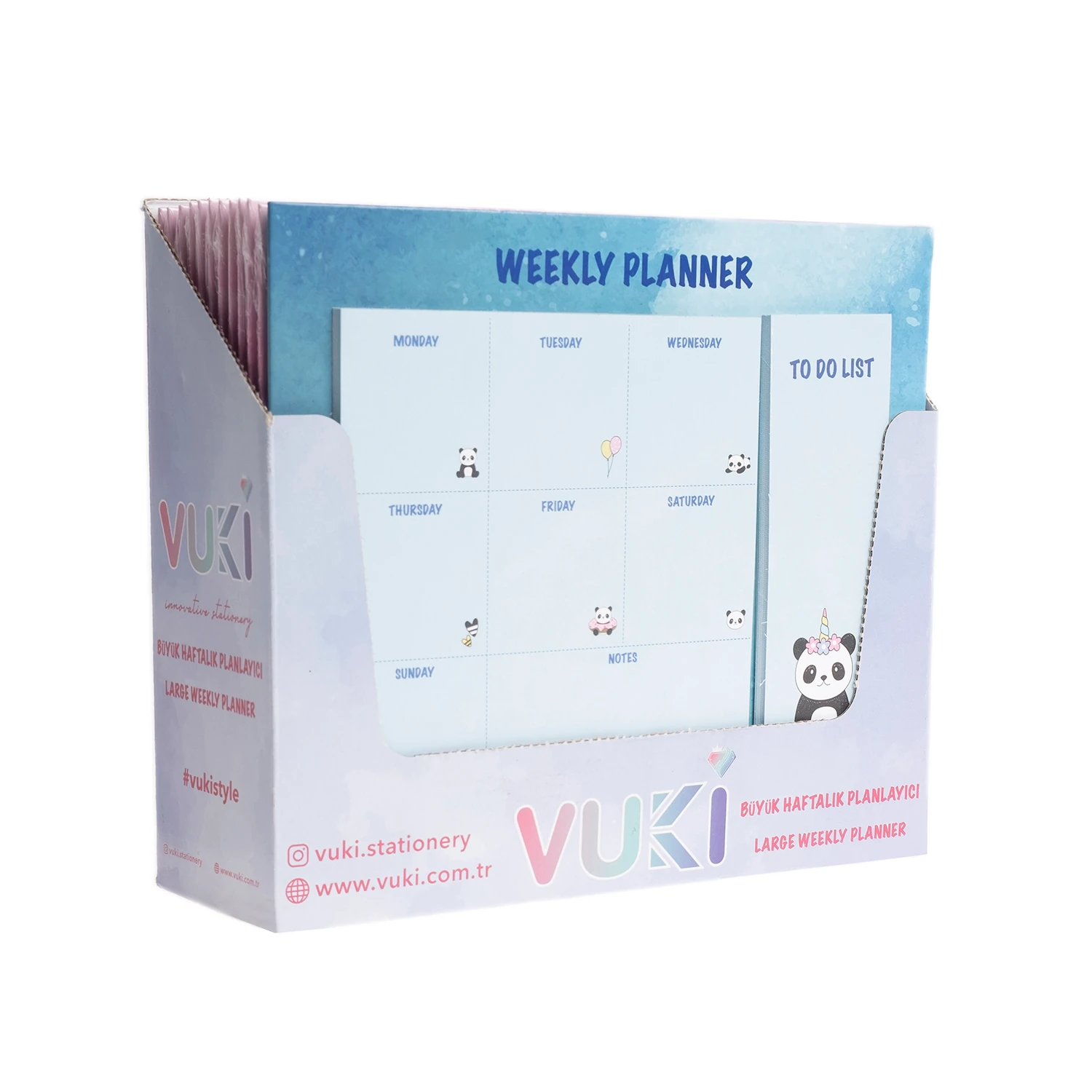 VUKİ - HAFTALIK PLANLAYICI BÜYÜK (PANDA)-1/S