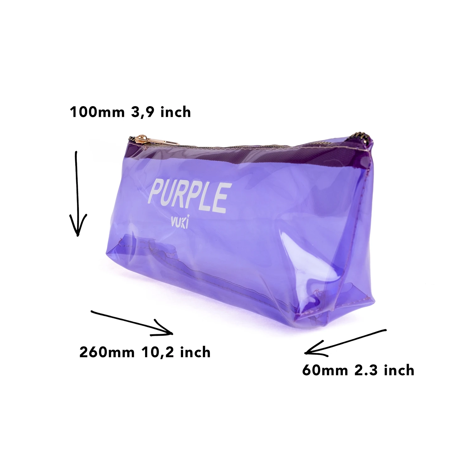 VUKİ - ÜÇGEN RENKLİ ŞEFFAF FERM. K. KUTU (MOR)-1/S