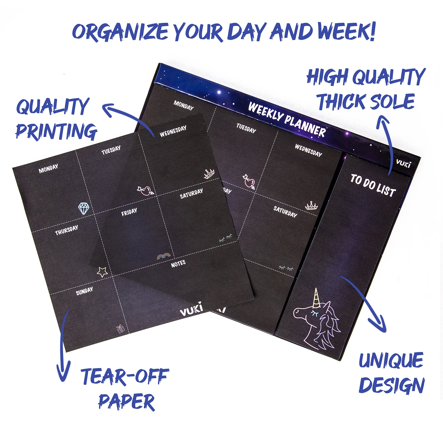 VUKİ - HAFTALIK PLANLAYICI ORTA (NEON)-1/S