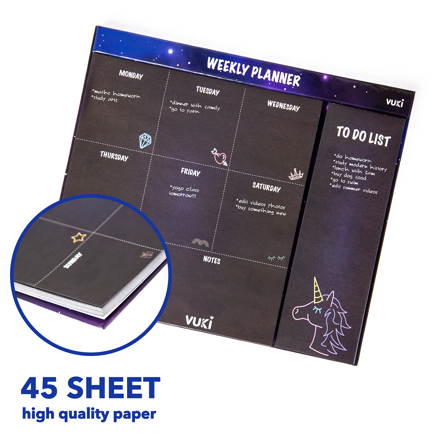 VUKİ - HAFTALIK PLANLAYICI ORTA (NEON)-1/S