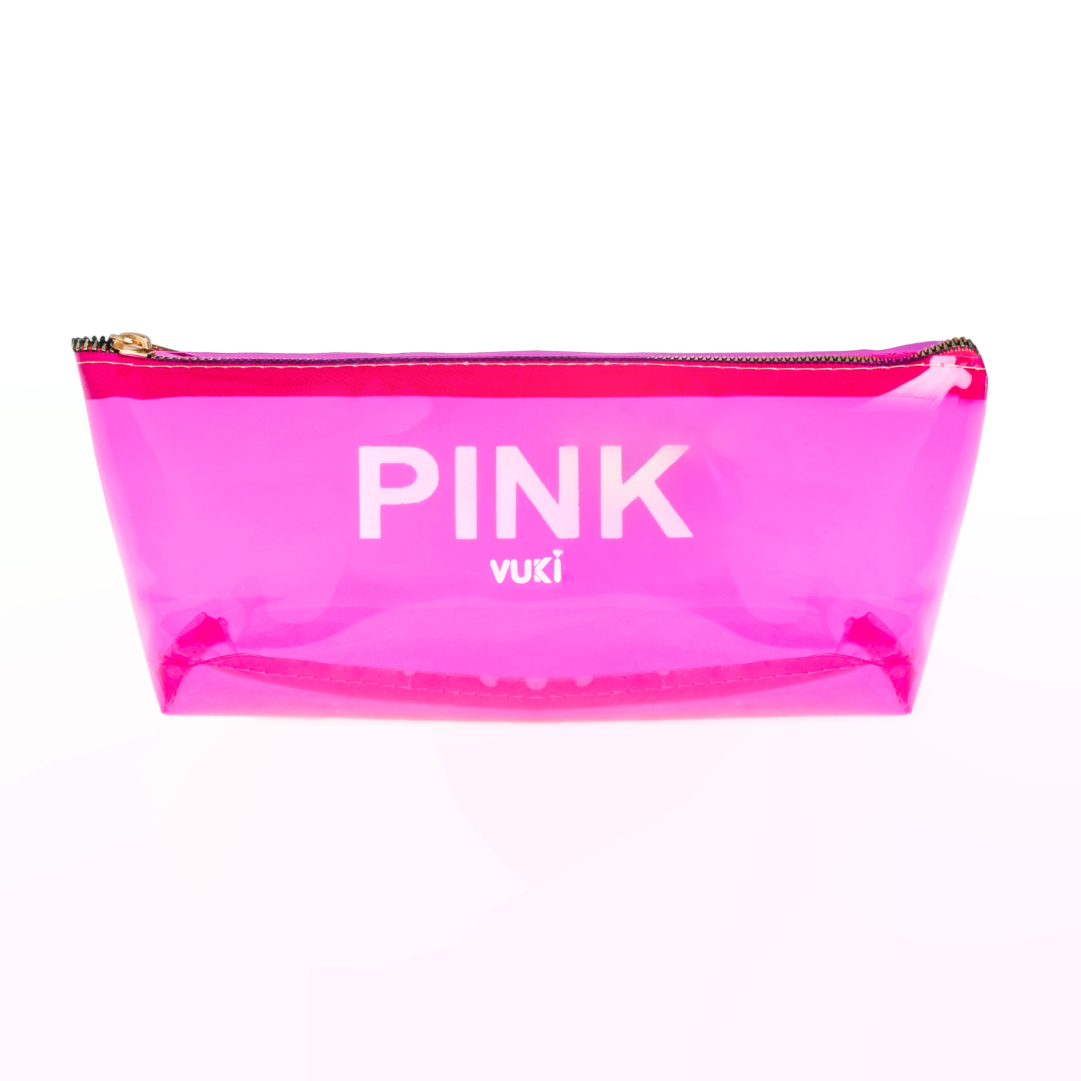 VUKİ - ÜÇGEN RENKLİ ŞEFFAF FERM. K. KUTU (PEMBE)-1