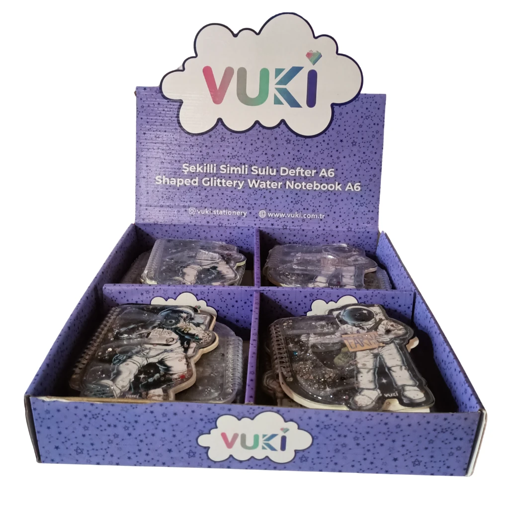 VUKİ - ŞEKİLLİ SULU DEFTER A6 (ASTRONOT)-2/S