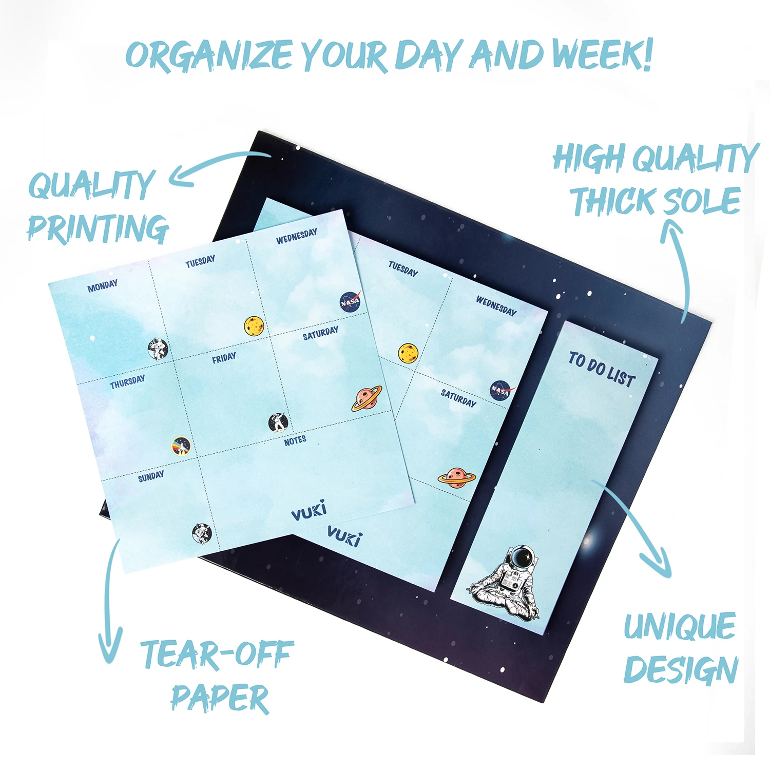 VUKİ - HAFTALIK PLANLAYICI BÜYÜK (ASTRONOT)-1/S